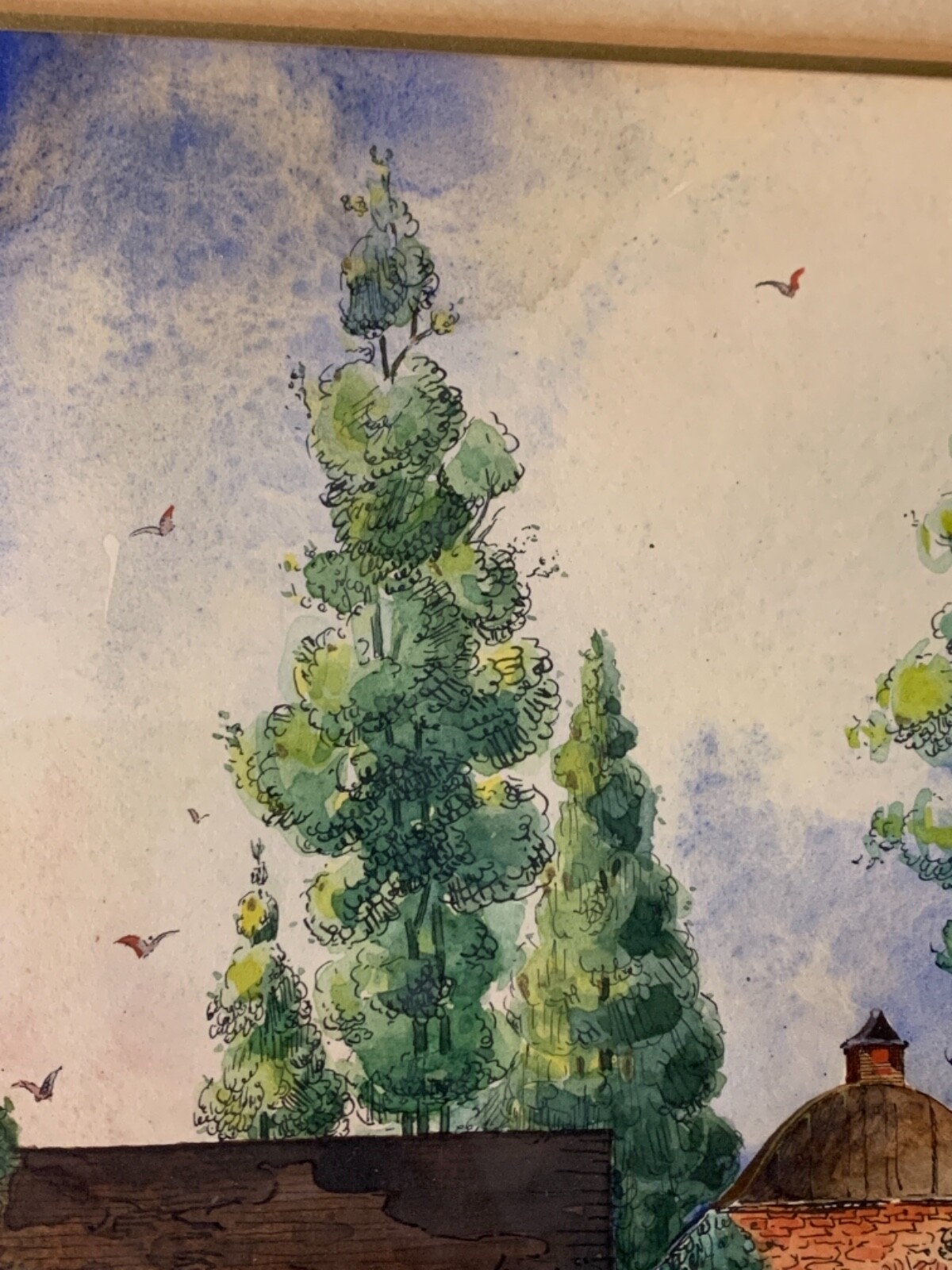 Watercolor R L Novak 1932