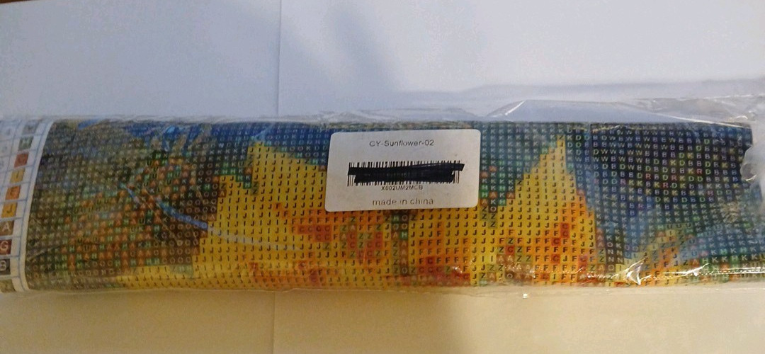 New Beautiful Sunflower with Butterfly 3D Diamond Art Kit Super Fun Hobby!
