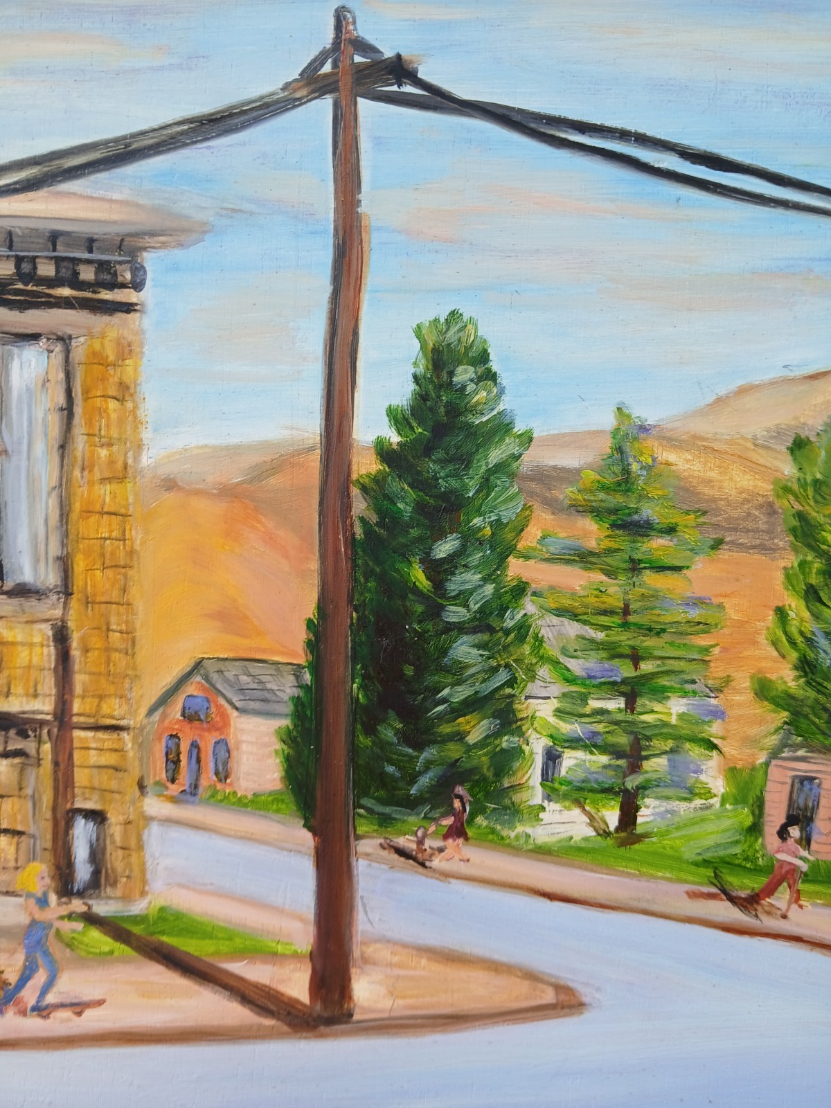 Andrew Carnegie Library, in Baker, Oregon, Painted by Lori, 2009, Well Framed