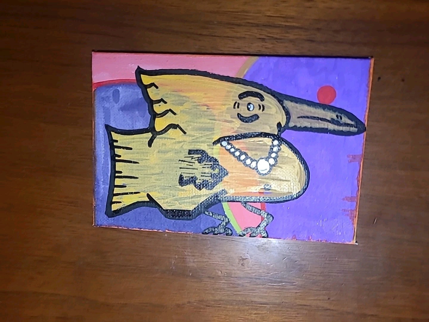 Original Art Woodstock Sell Out Bird Daddy Kane Bird Law Cartoon Lowbrow Peanutz