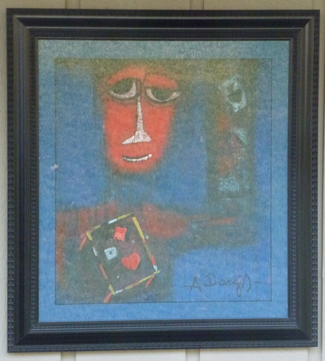 ALFONSAS DARGIS VINTAGE MODERN ABSTRACT OIL PAINTING LITHUANIAN ARTIST