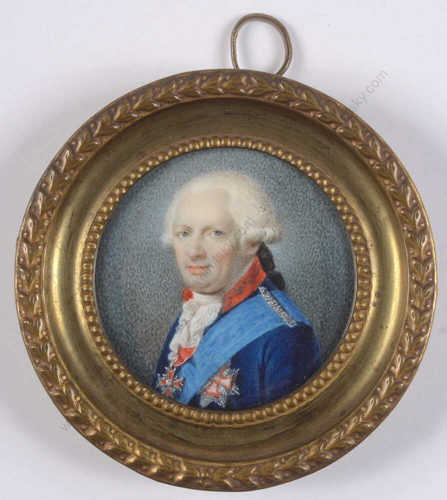 Wincenty de Lesseur-Attrib. «Fryderyk Jozef Moszynski», Polish miniature,ca.1795