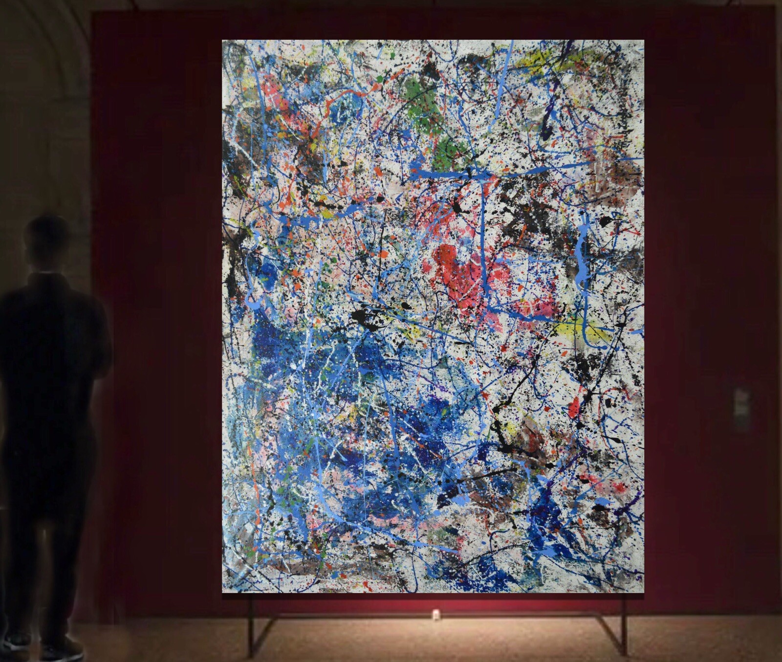 Jackson Pollock style Professional Painting 84”X62” (7 Foot) Abstract Modern XL