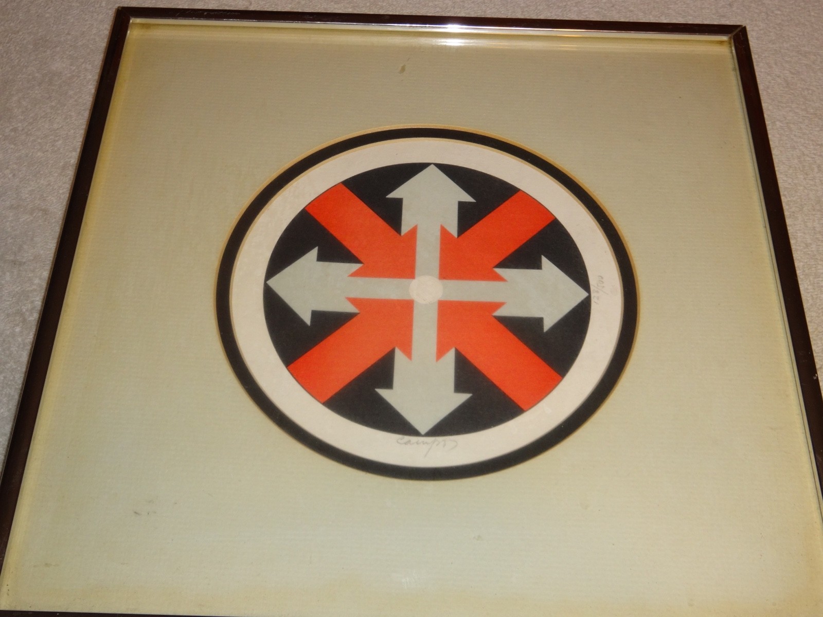 Abstract Limited Edition Art Print By Pablo Campos DIRECTIONALS SIGNED #128/500!