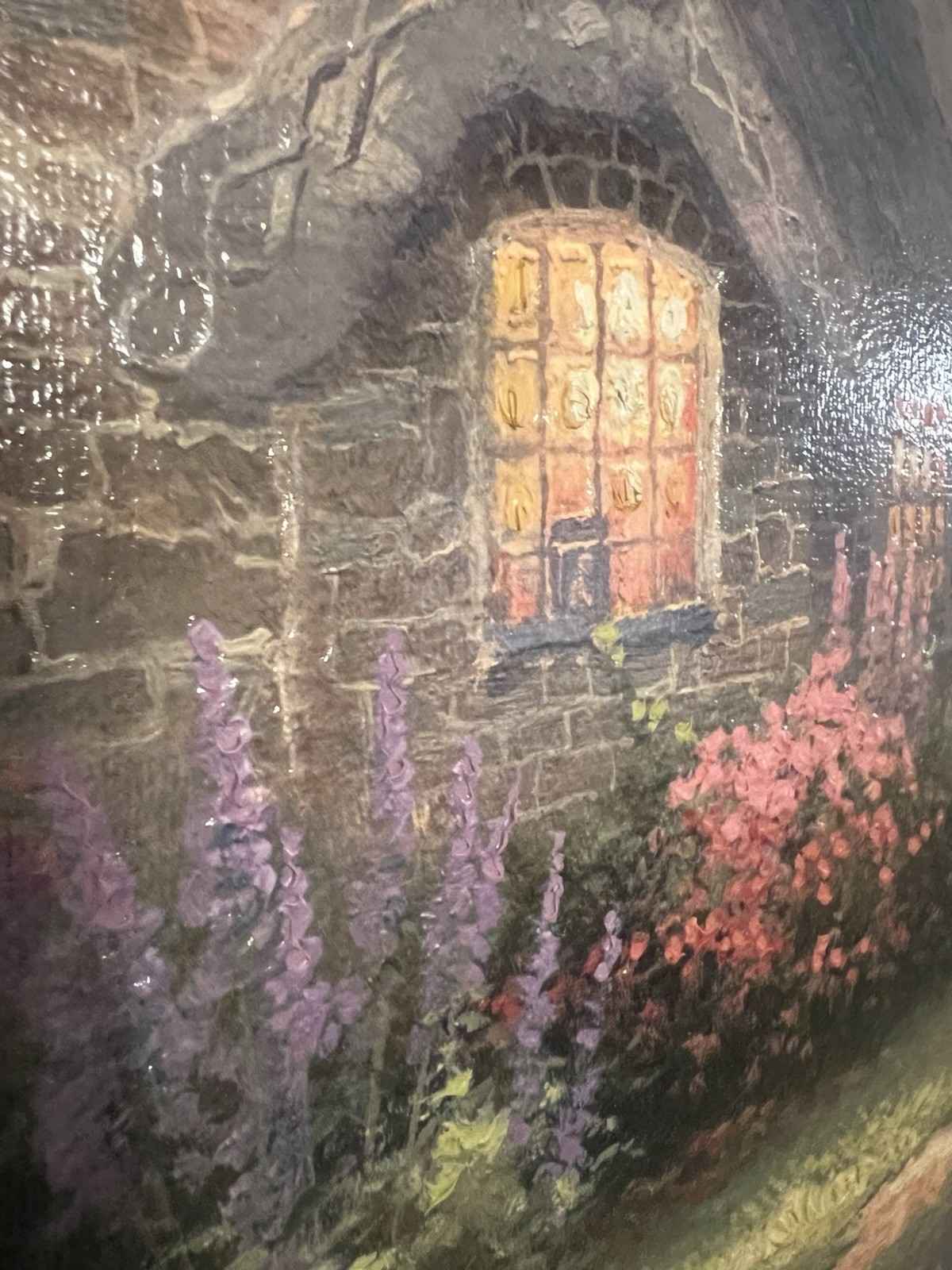 Thomas Kinkade Everett’s Cottage 24×30 Canvas Renaissance Ed. R/E SIGNED 72/400