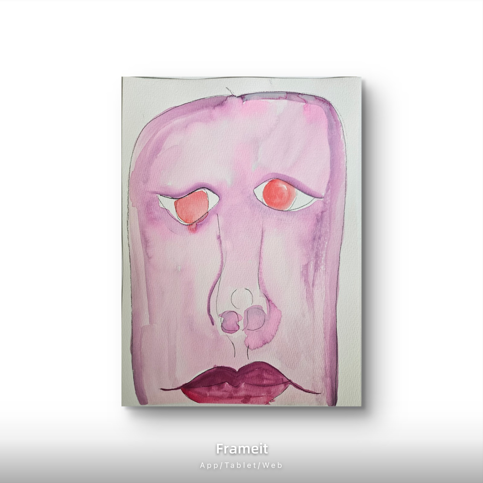 Eyes To The Soul Painting on Paper 9×12