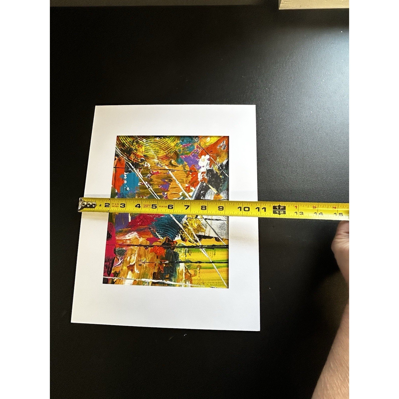 Jodiann Post Paper Painting Acrylic Modern Art Matte Abstract Titled Vertigo