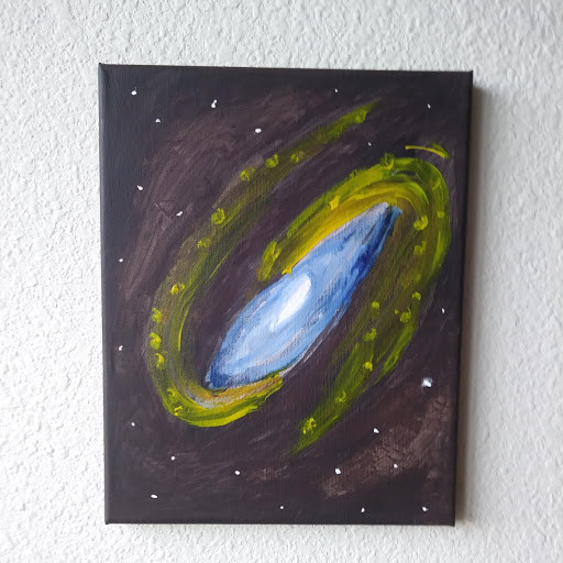 small painting » The Galaxy» size 8 x 10