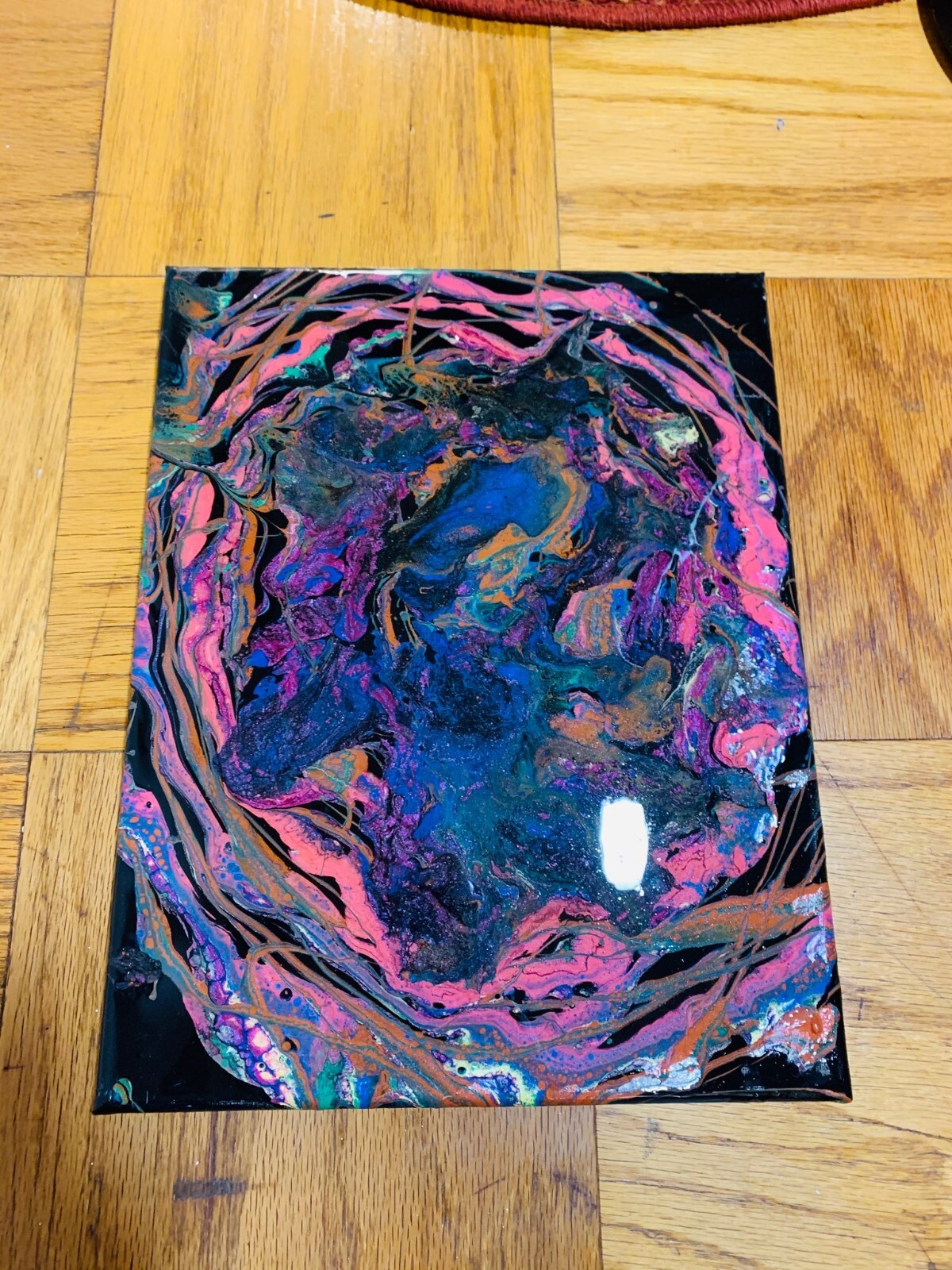 Galaxy Painting On Canvas – Epoxy Coat – Original