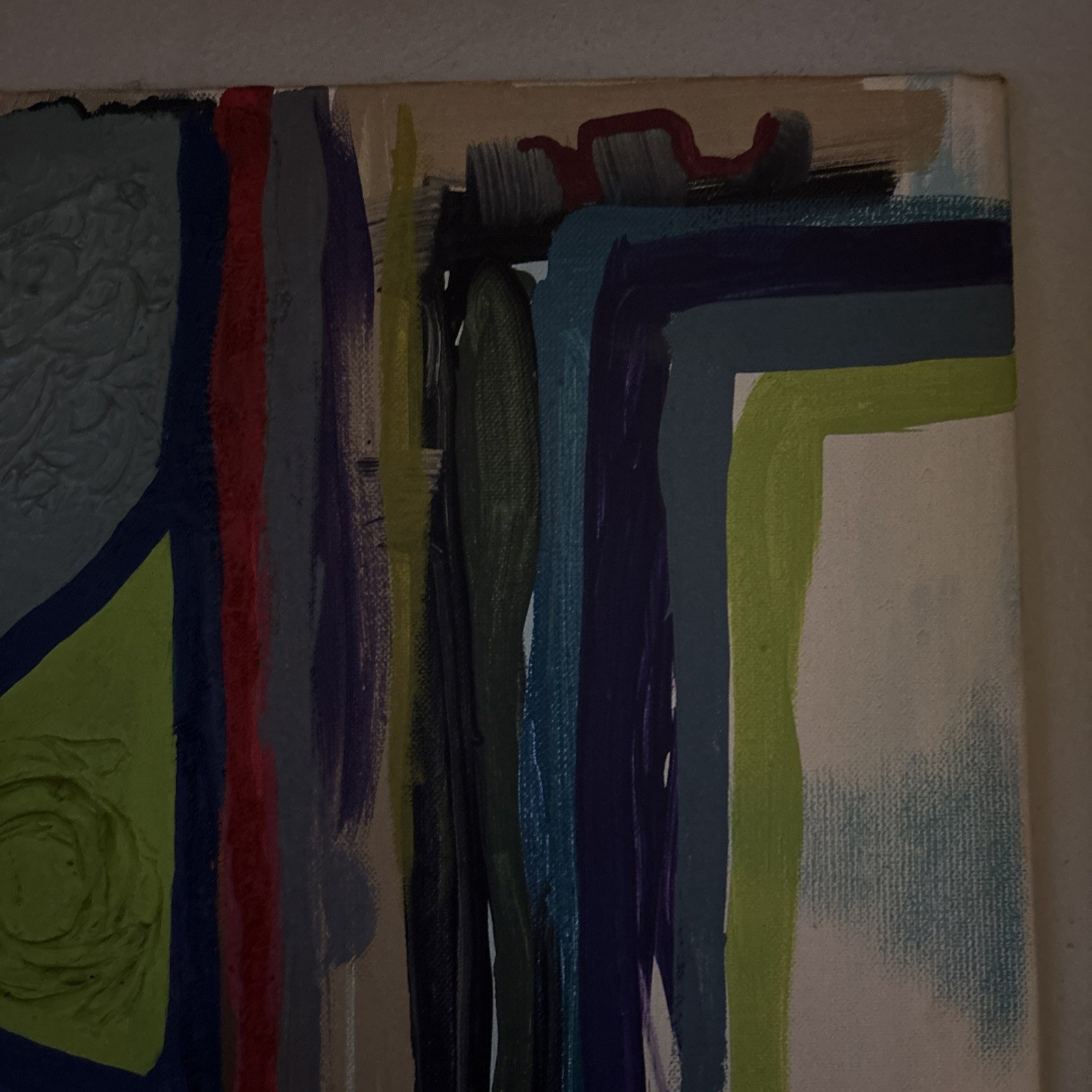 Original Art Painting Abstract Titled “when Looking At Desperately Times”