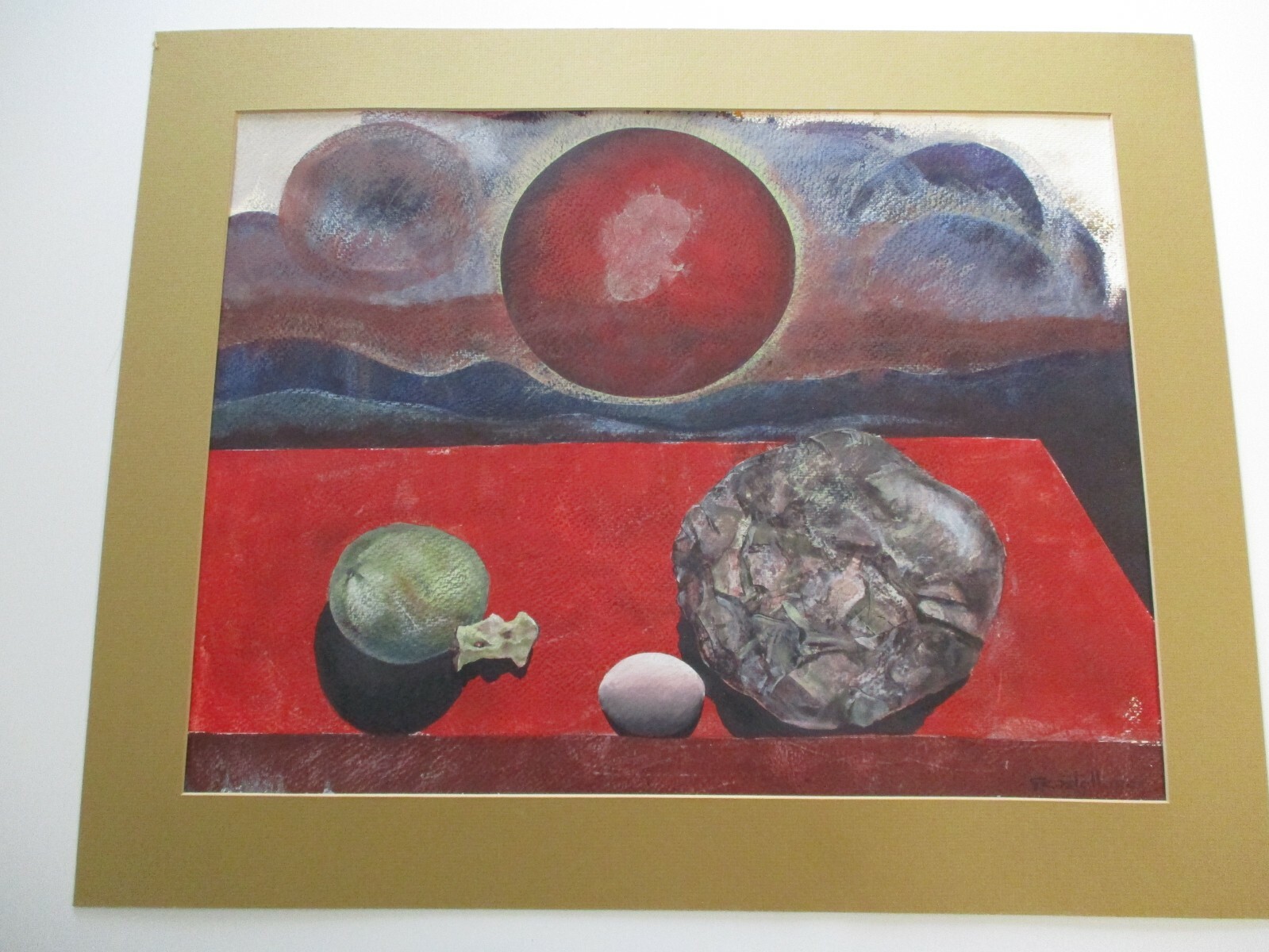 CASTELLANO PAINTING CUBIST CUBISM FRUIT SURREALISM MODERNISM EXPRESSIONISM