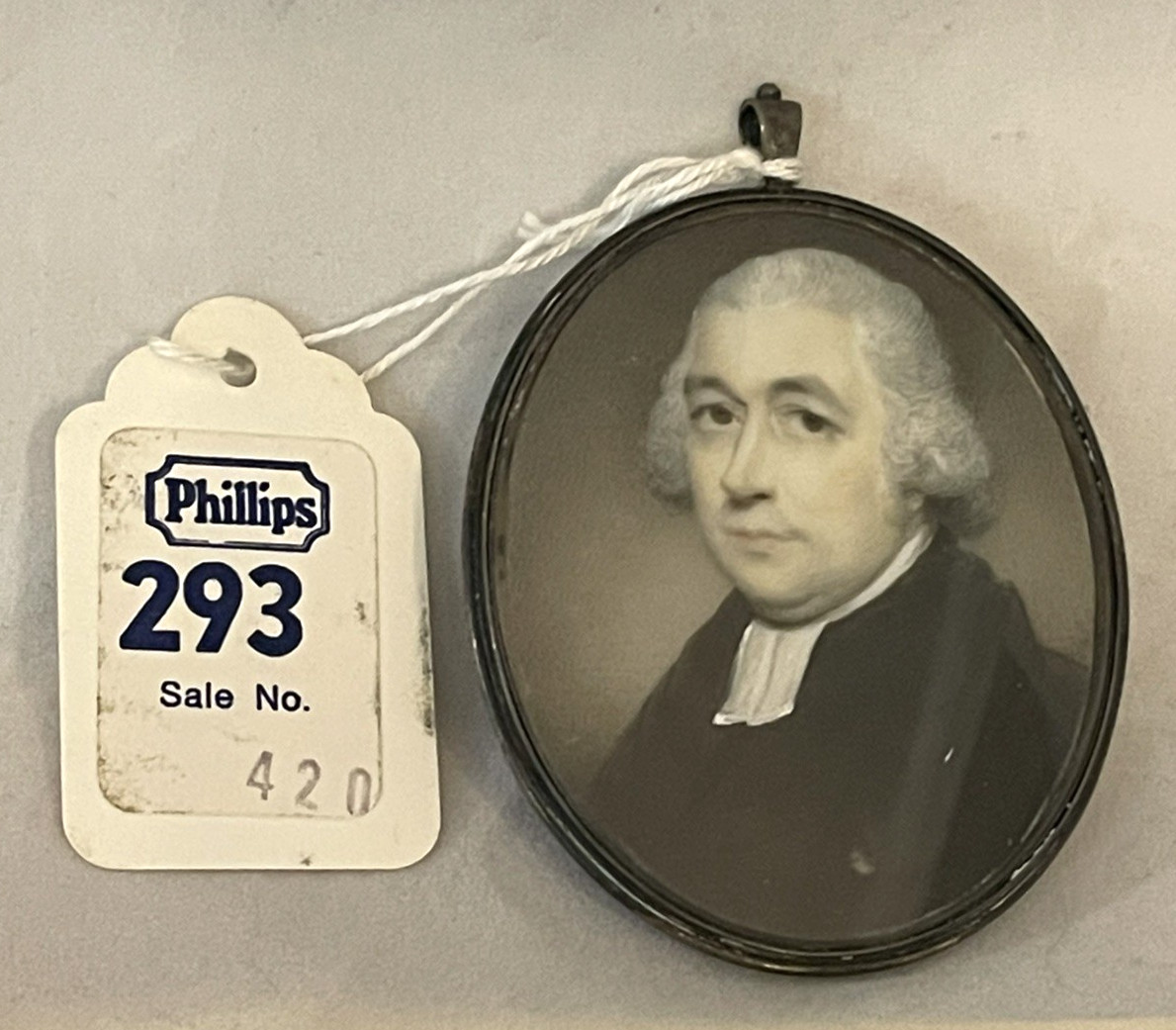 1792 Miniature Portrait of Servington Savery Phillips Auction House George Place