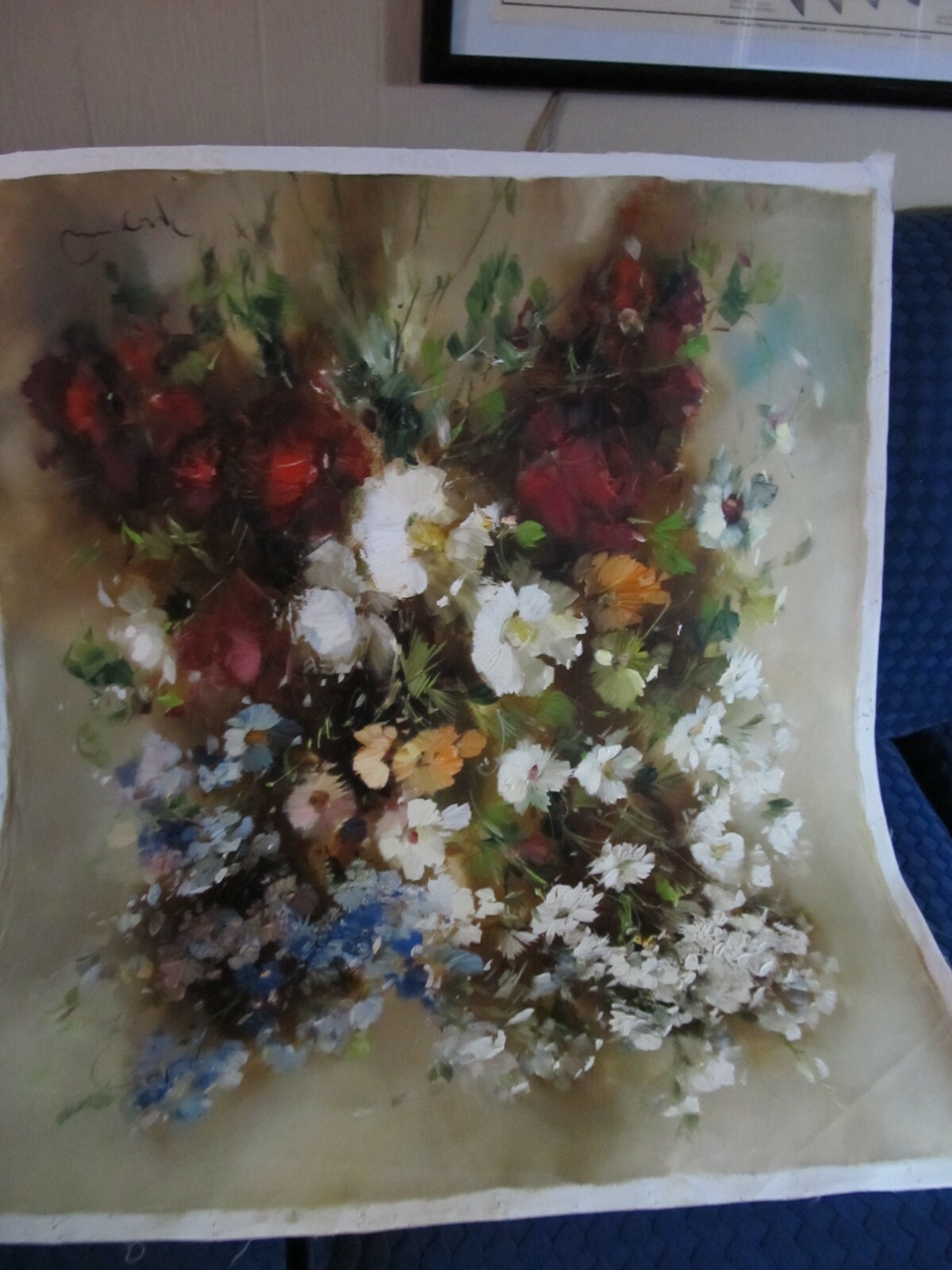 Oil Floral Still Life by Ingfried Paul Henze German (1925-2013) Unframed.