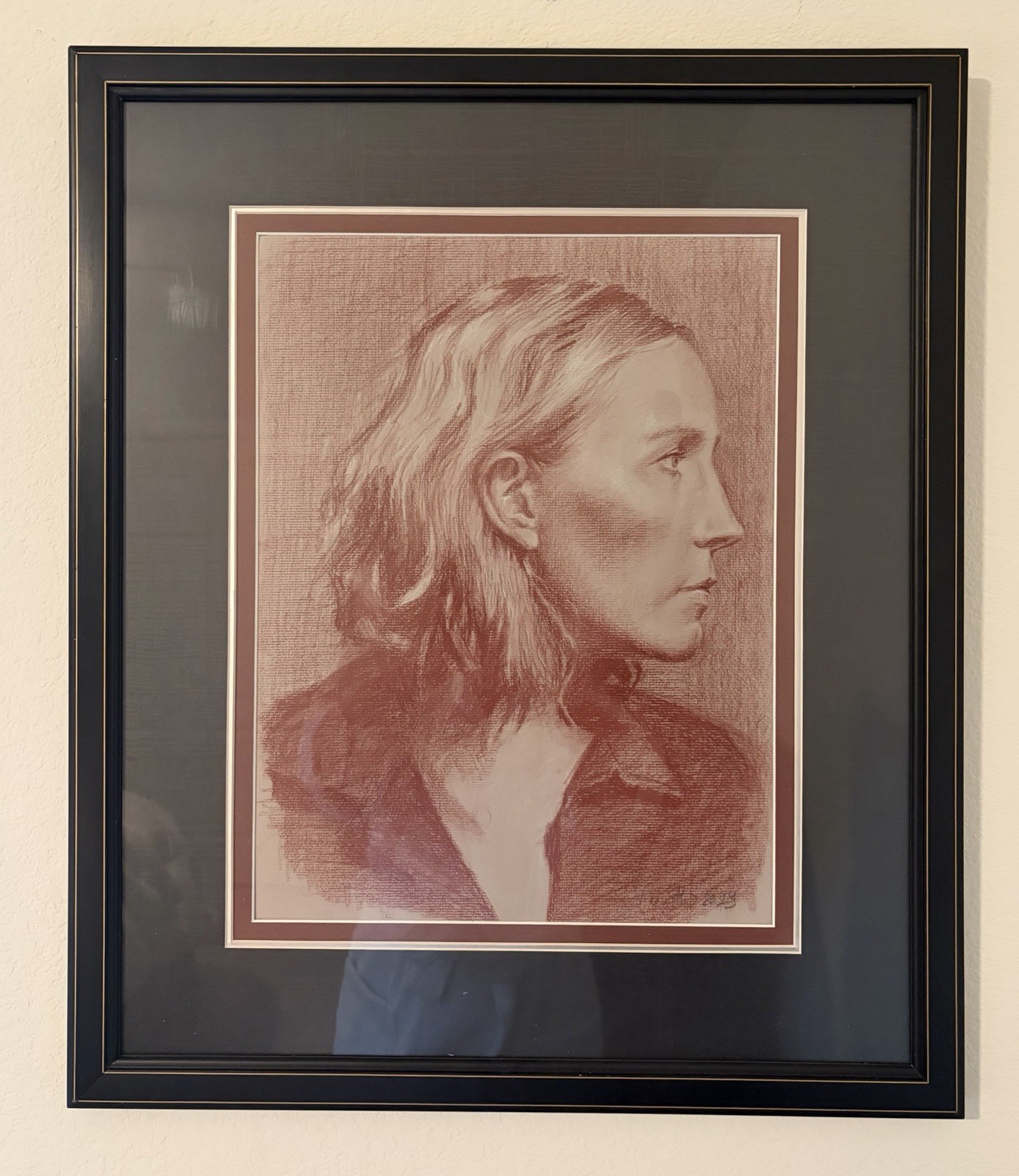 25% discount! Portrait RENEE CAOUETTE 2019 Pastel Pencil 21″x25″ Listed Artist