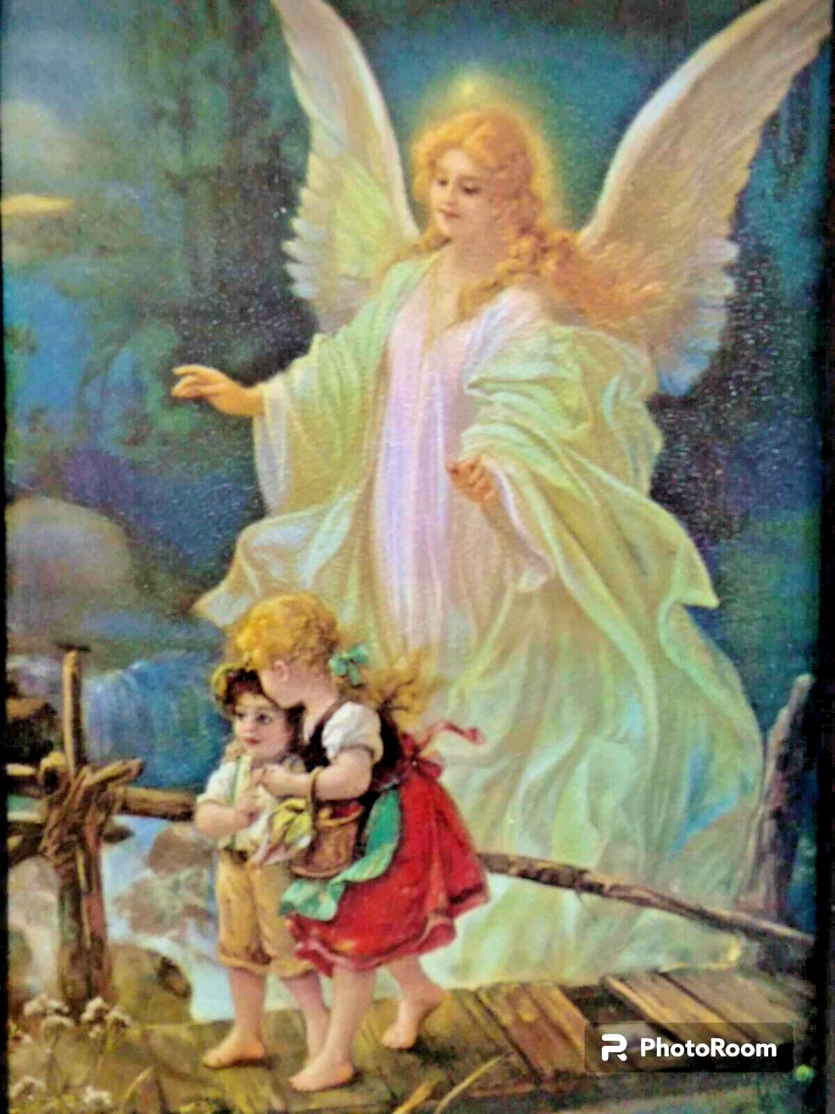 FRAMED PRINT ,18″ x 13″ , 1st quality, GUARDIAN ANGEL