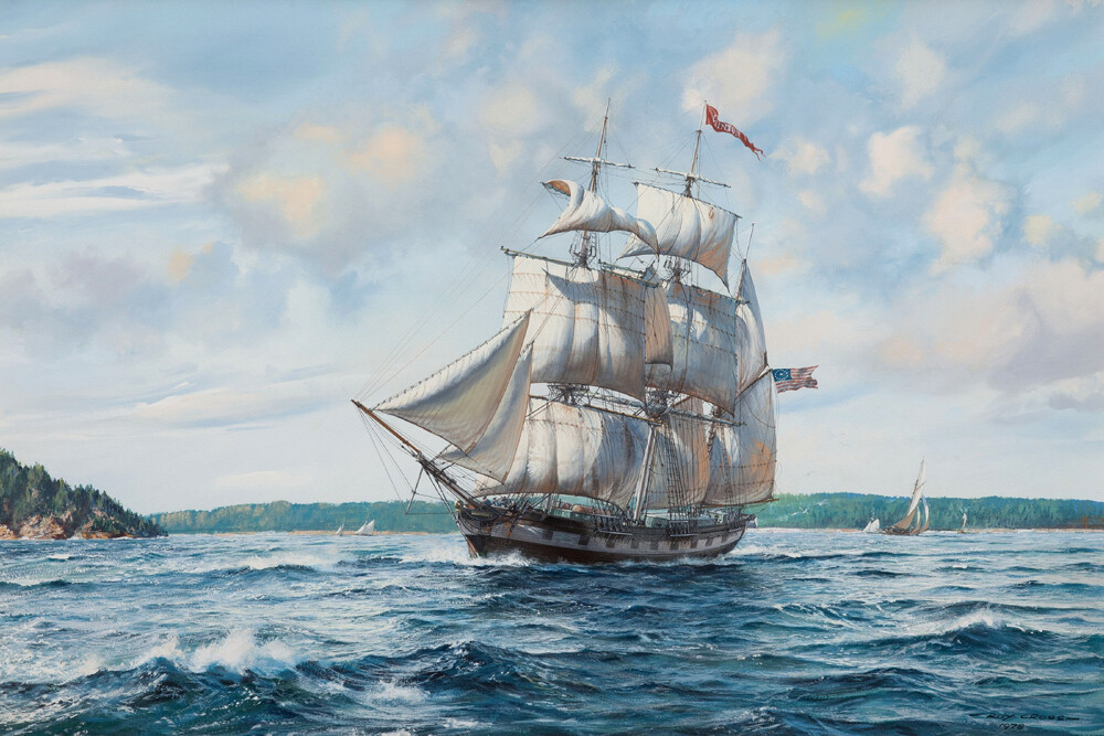 Navigation Sailing Ship Oil painting Wall Art Giclee Printed on Canvas P1181