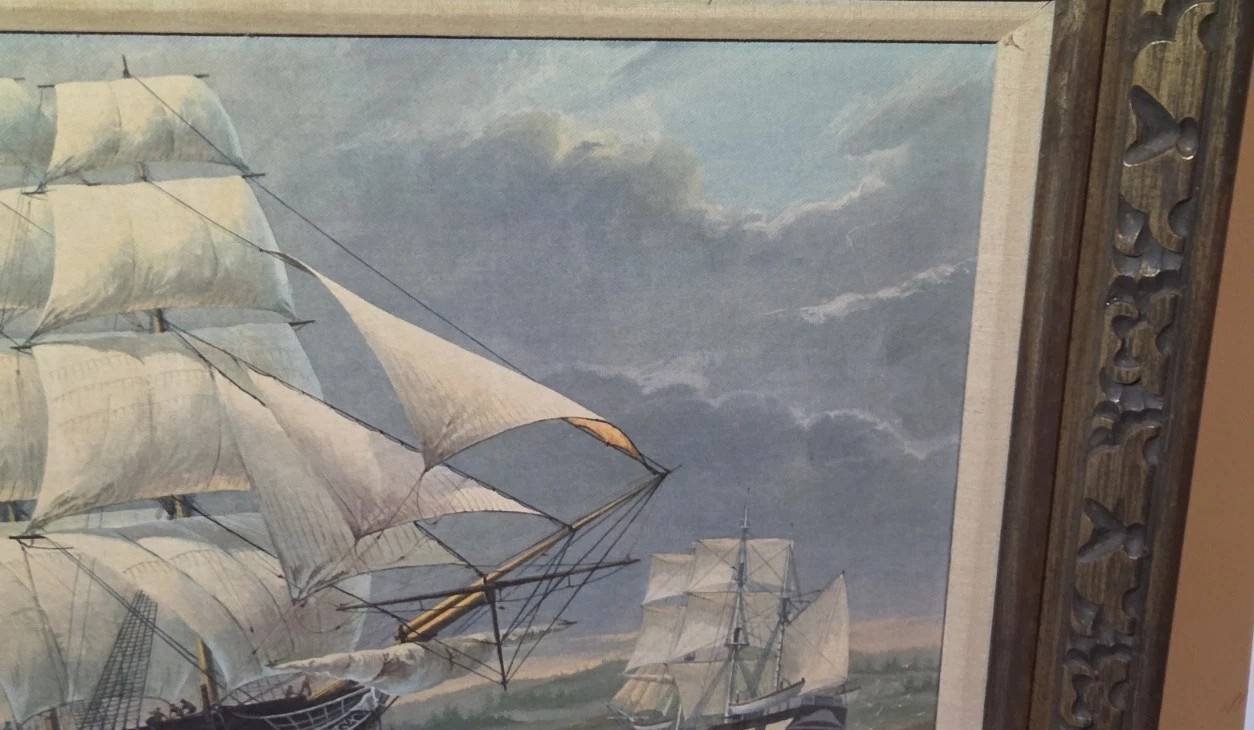 William Frederick Mitchell Naval / Merchant ship LITHO on CANVASS Ship Ocean