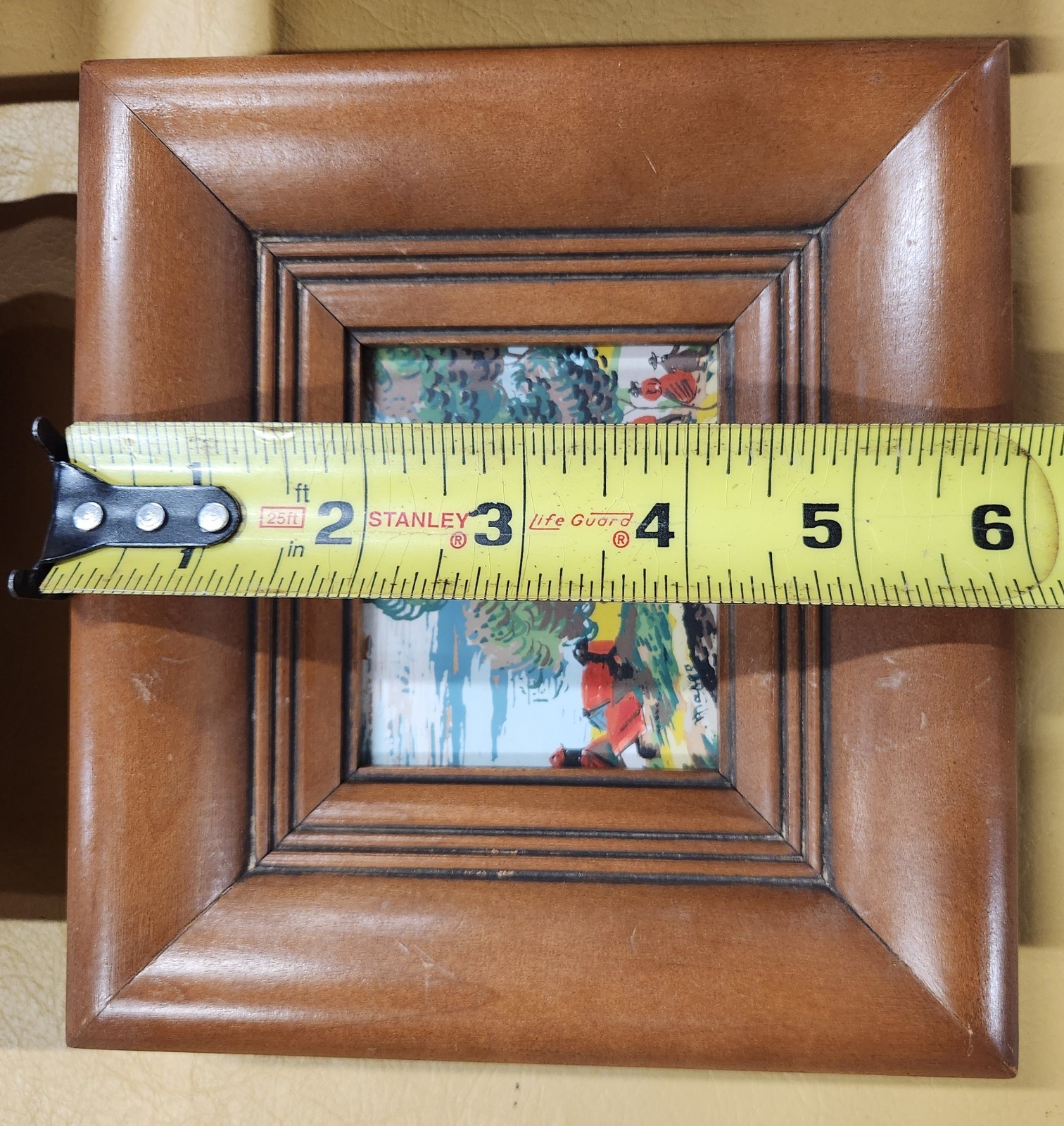 4 Vintage 1950’s Margo Alexander Art in Wood Frames