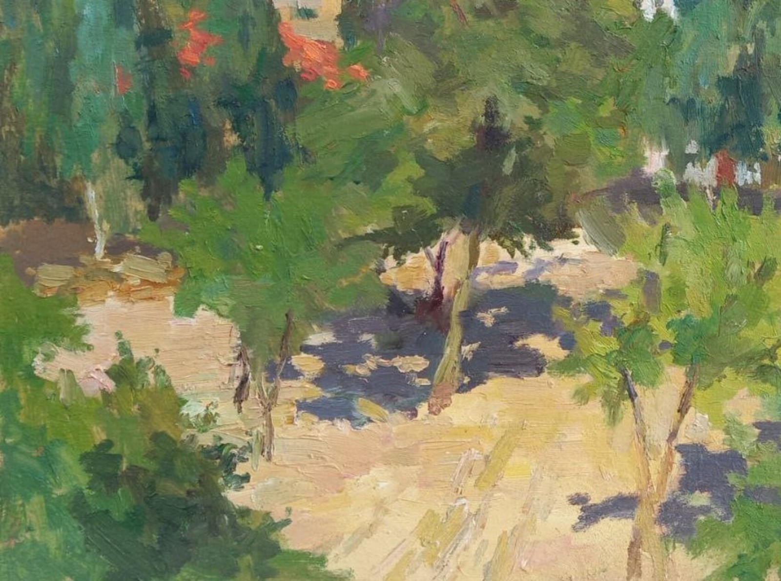 Oil painting View Ukrainian painter Unframed Decor original landscape art