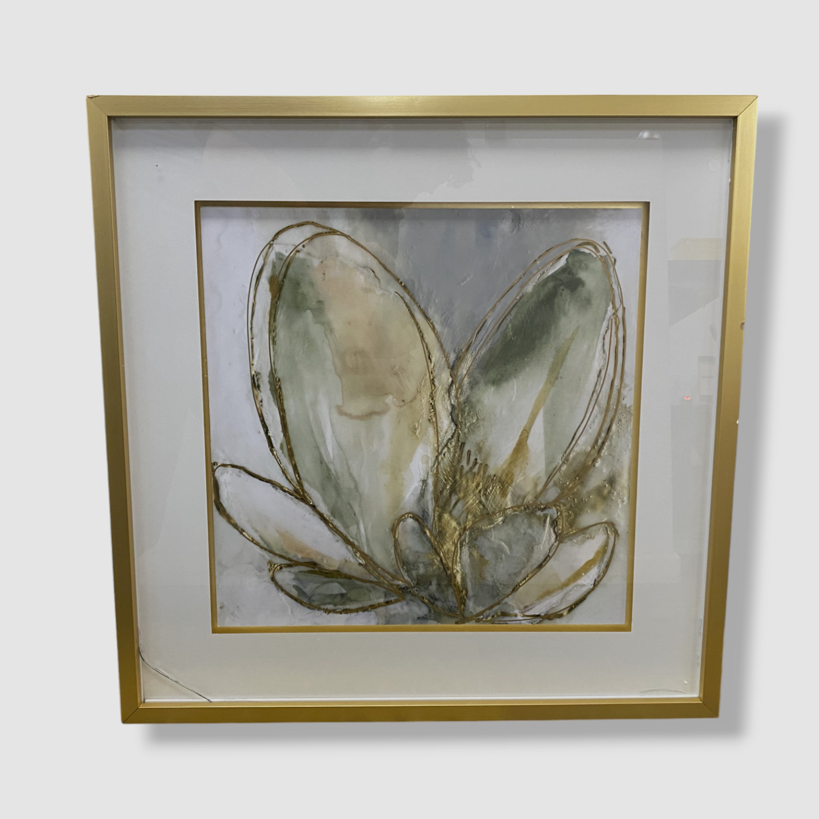 John-Richard Collection ‘Blooming Gold I» Giclee Art on Canvas