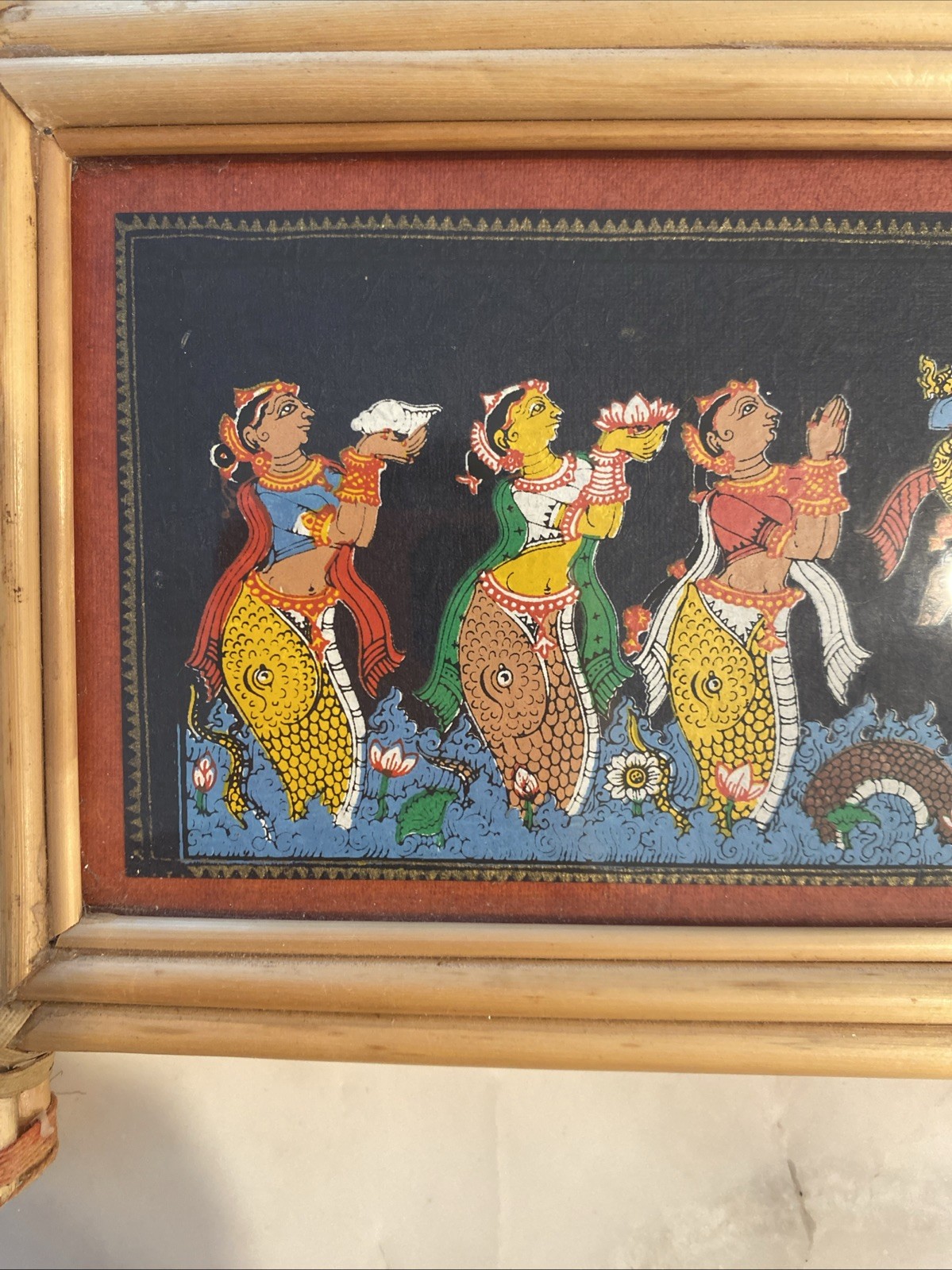Pattachitra Lord Krishna Painting Indian Handicraft Palm Leaf Painting