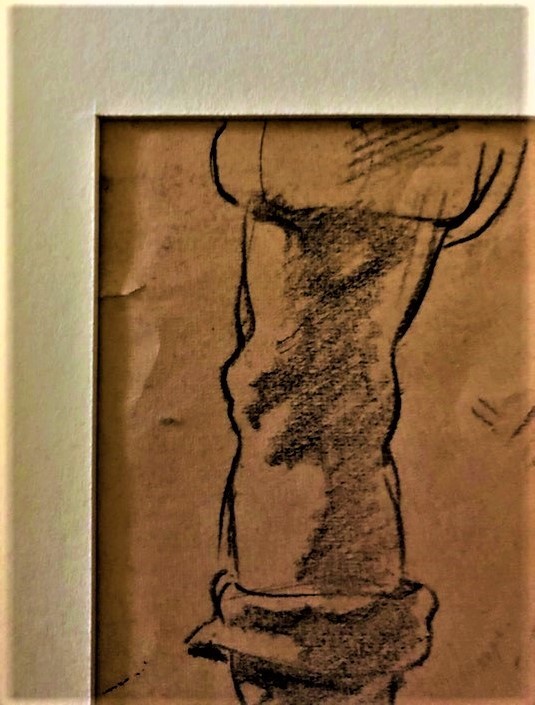 BEN MESSICK *ORIGINAL* – Charcoal Drawing Signed, from Artist’s Estate – Listed 