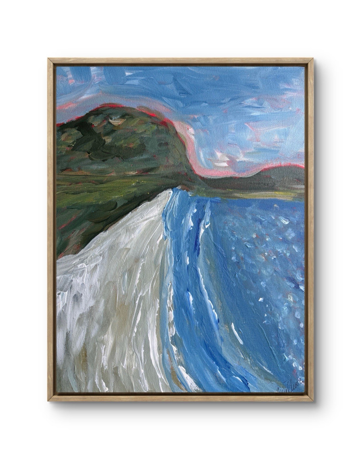 Landscape Impression paint Сanvas wall art signed 11×14 Original Brand New