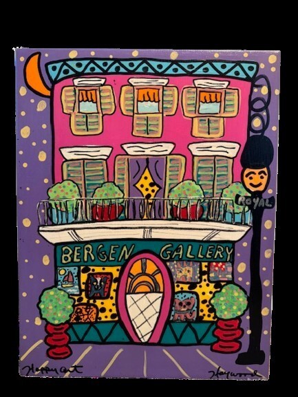 Geri Haywood ‘Bergen Gallery’ original acrylic painting on canvas 14×18