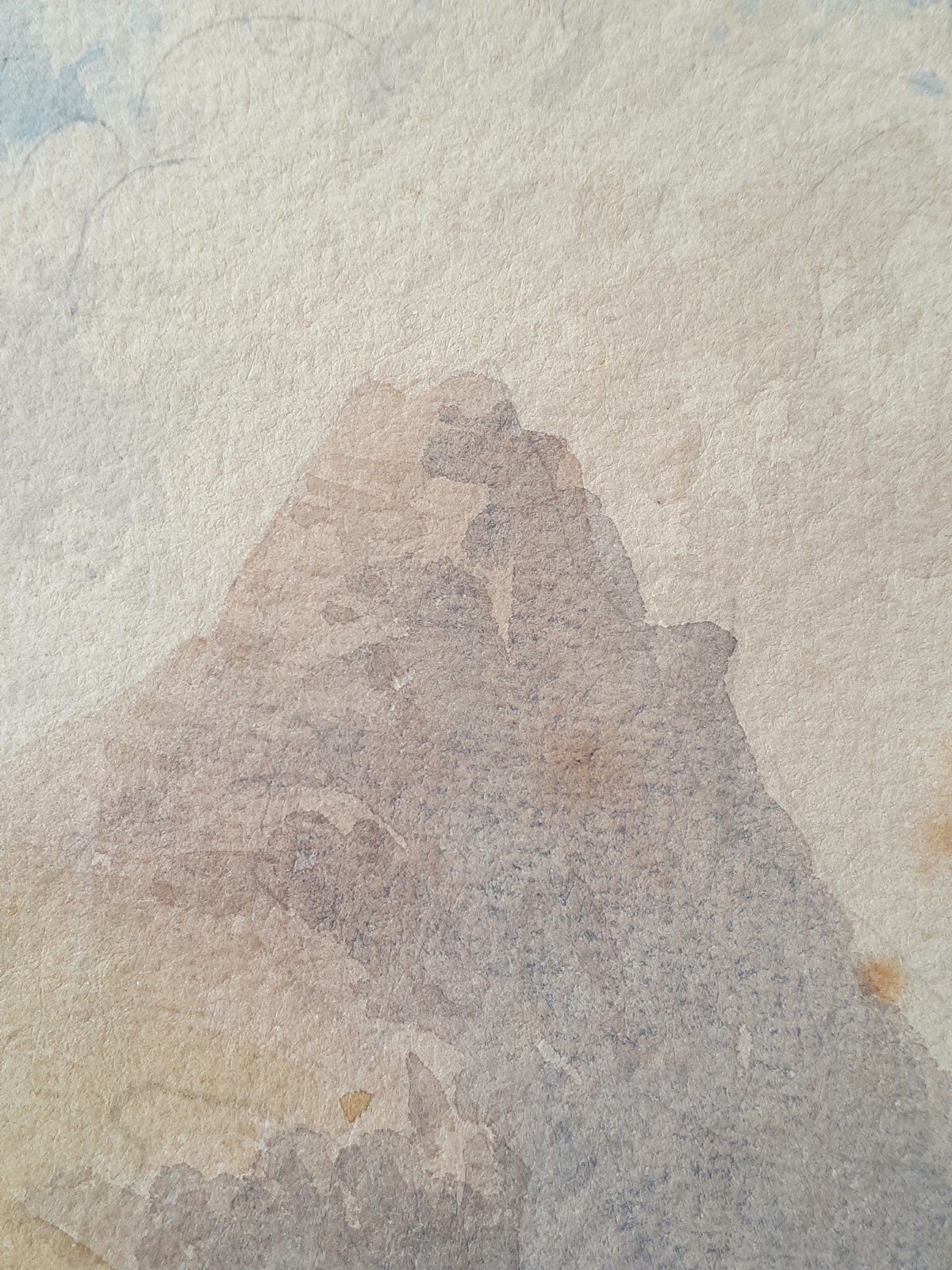 Original Philip Mitchell watercolor 1868, 20.5 by 13.5 inches
