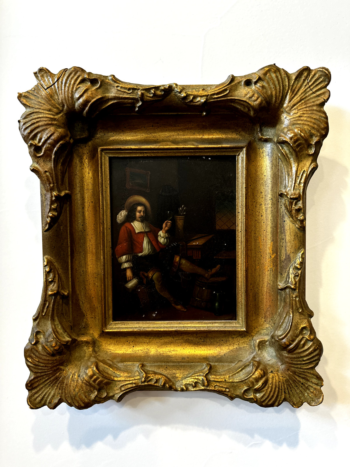 FINE Original mid 16th century oil painting on copper unknown artist