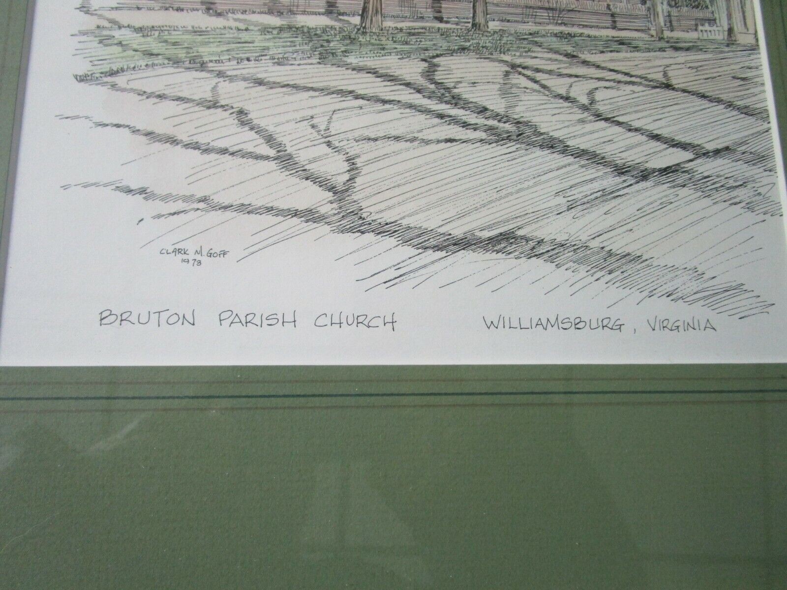 CLARK M GOFF 1973 LITHOGRAPH BRUTON PARRISH LITHOGRAPH