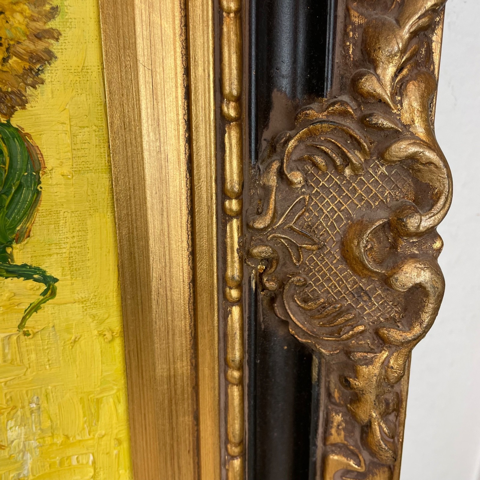 Van Gogh Sunflowers Reproduction Textured Oil Painting