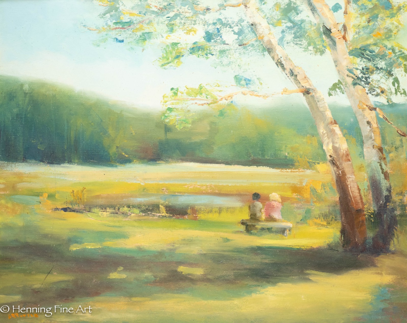 Beautiful E.B. Rumple Landscape Oil Painting Nashville Indiana Rare Artist 24×28