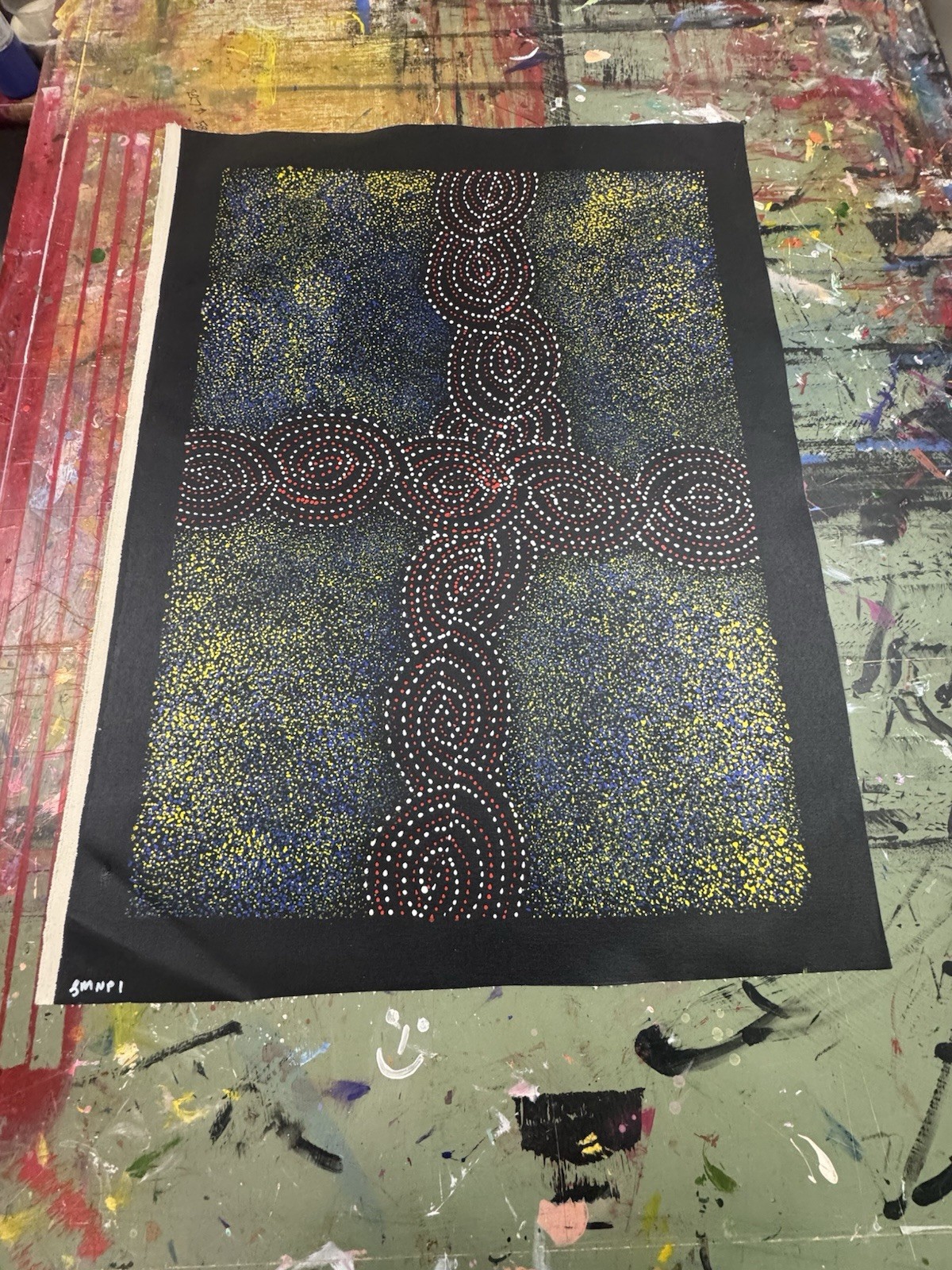 Gracie Morton Pwerle 💕Aboriginal Art COA Supplied. 85cm X 60cm GMNP1