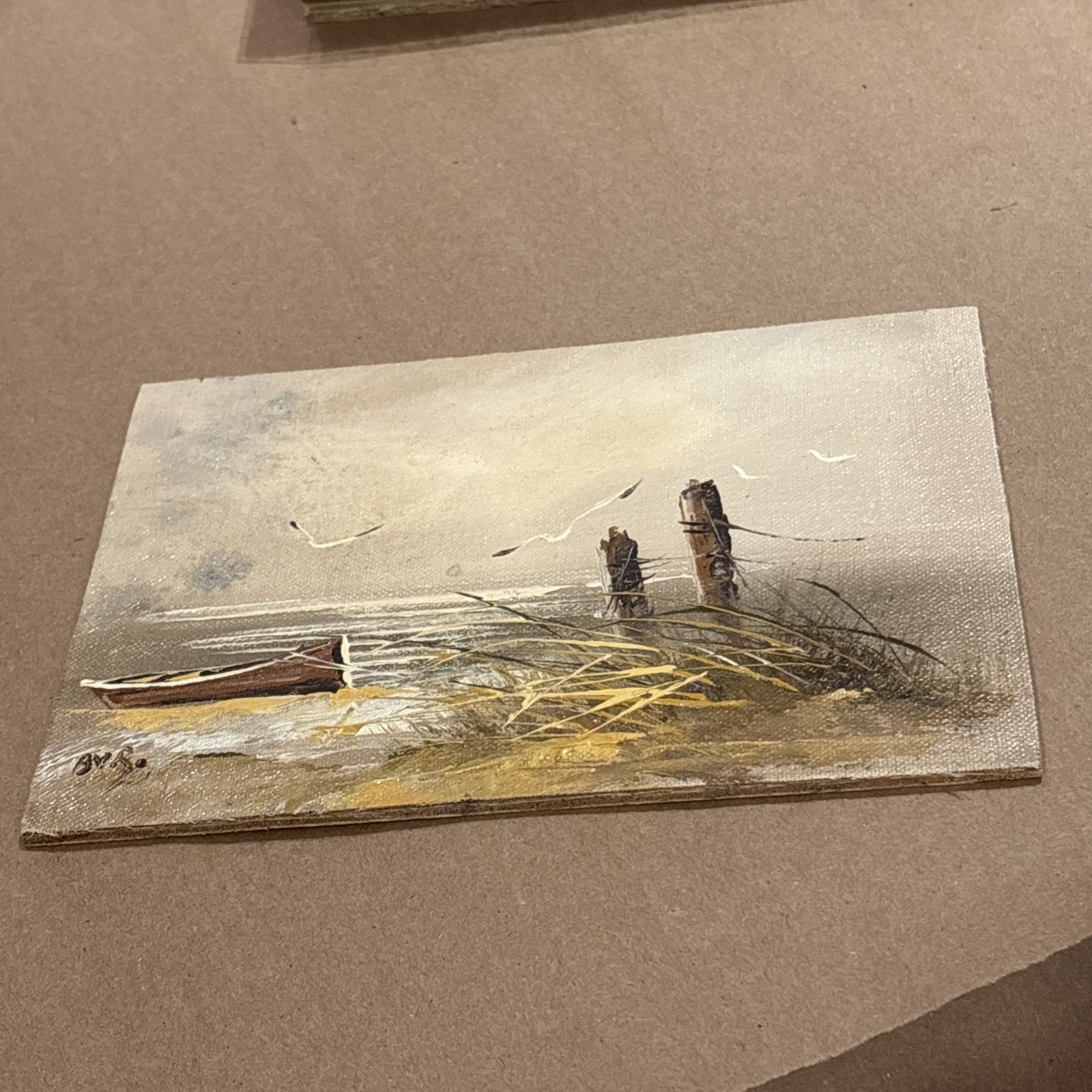 Original hand signed Oil Painting 5 x 7 inch mounted on board