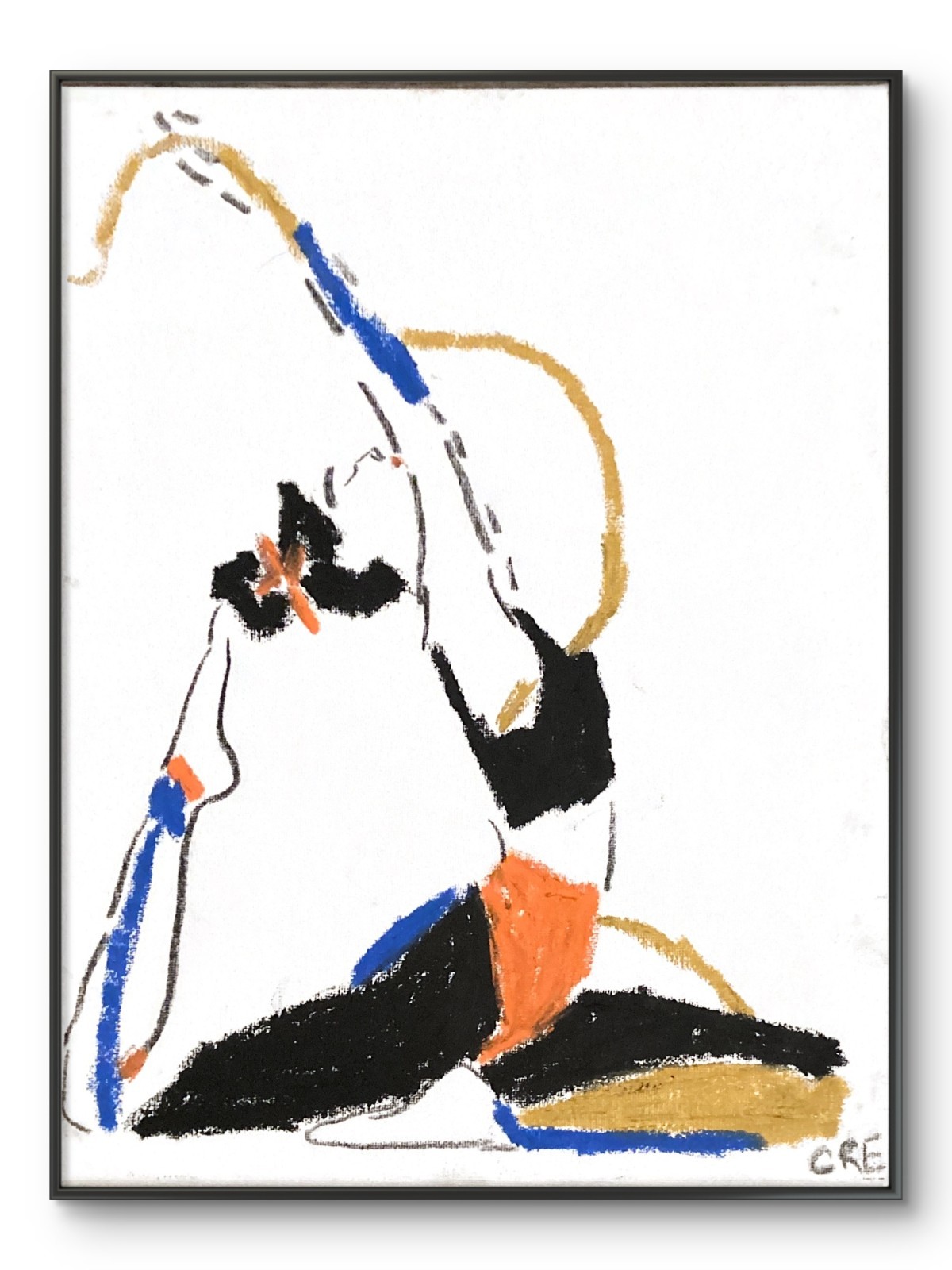 Meditation Art Yoga Boho Zen Woman Spiritual Mindfulness 11 by 14 Canvas