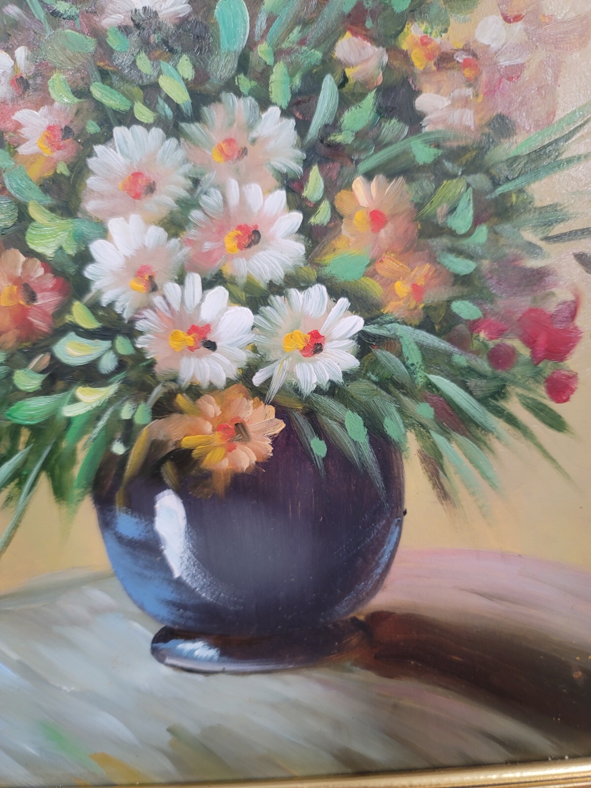 Oil Painting Still Art Flowers In Vase Reproduction