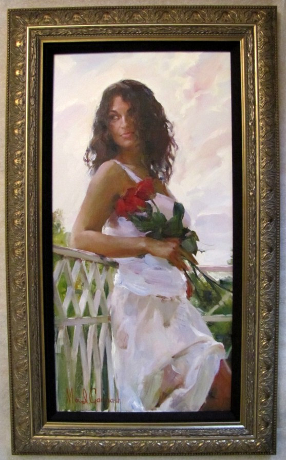 MICHAEL & INESSA GARMASH – ROMANTIC MORNING – ORIGINAL PAINTING OIL ON CANVAS