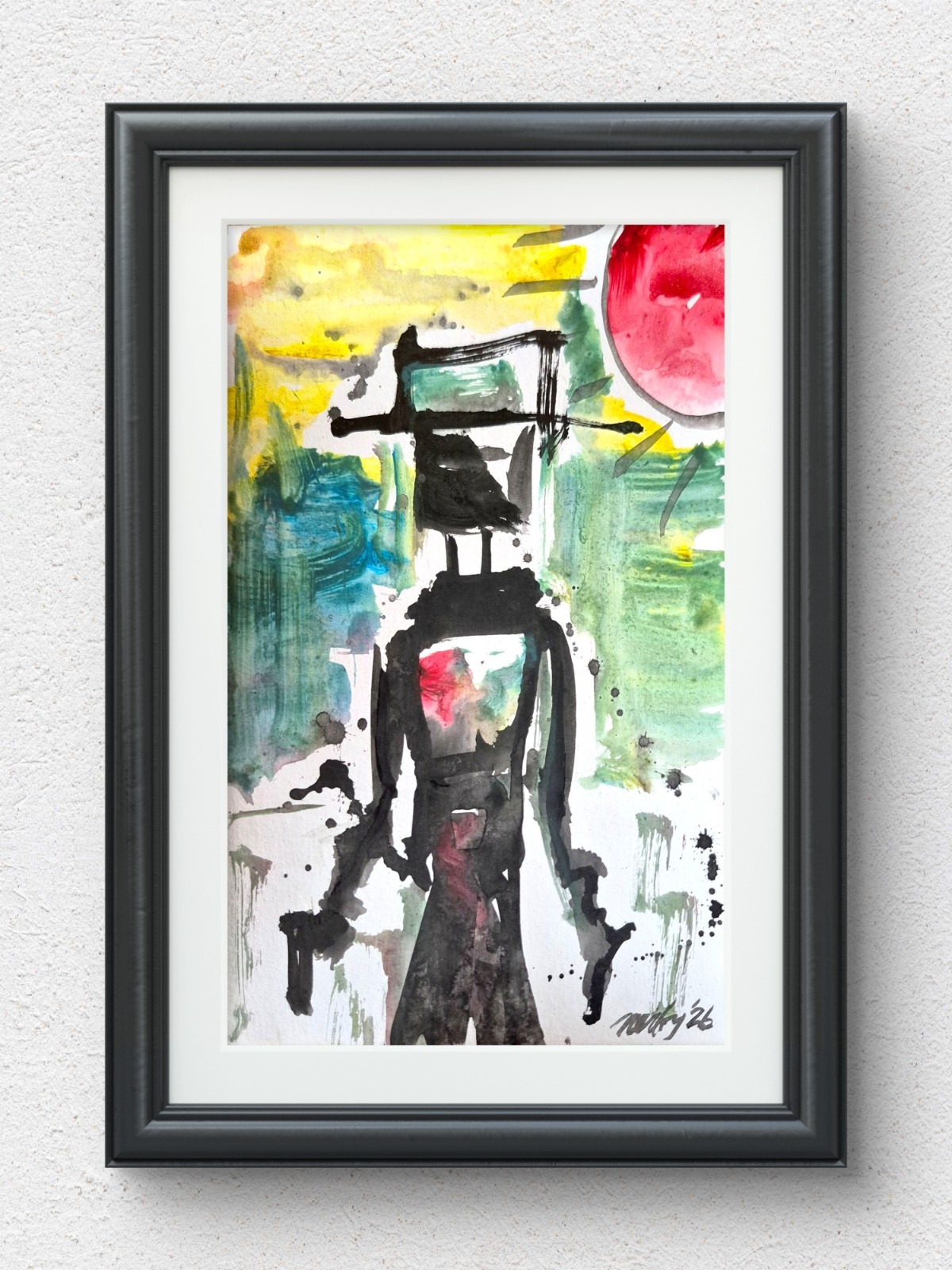 8×5 Acrylic on Paper P054