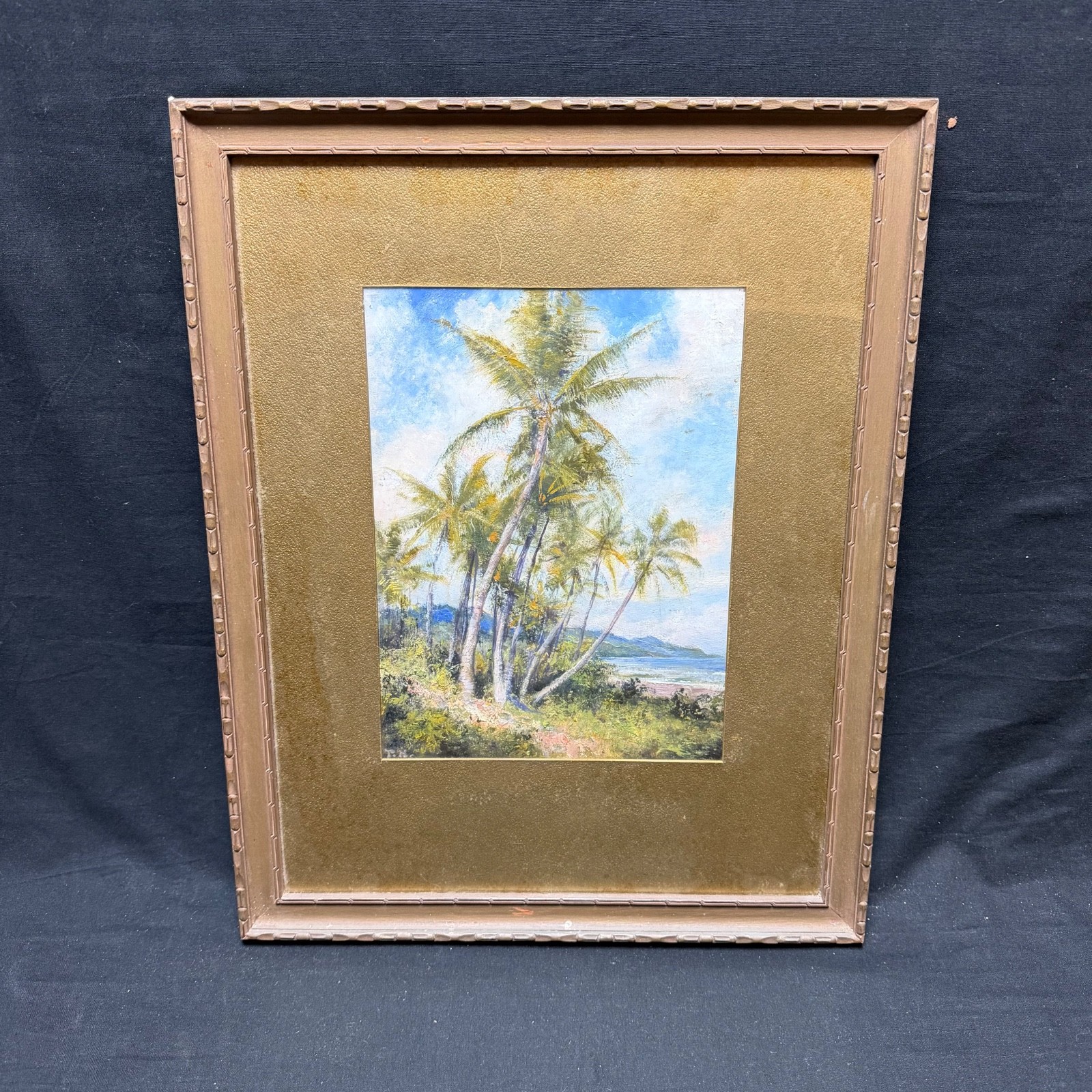 Arthur Trevor Haddon “Palm Fringed Shore” Painting