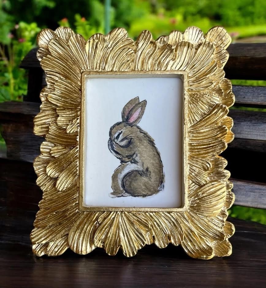 Mini Framed Print of Handmade Painting • Bird Lovers • Animal Lovers • Gift Idea