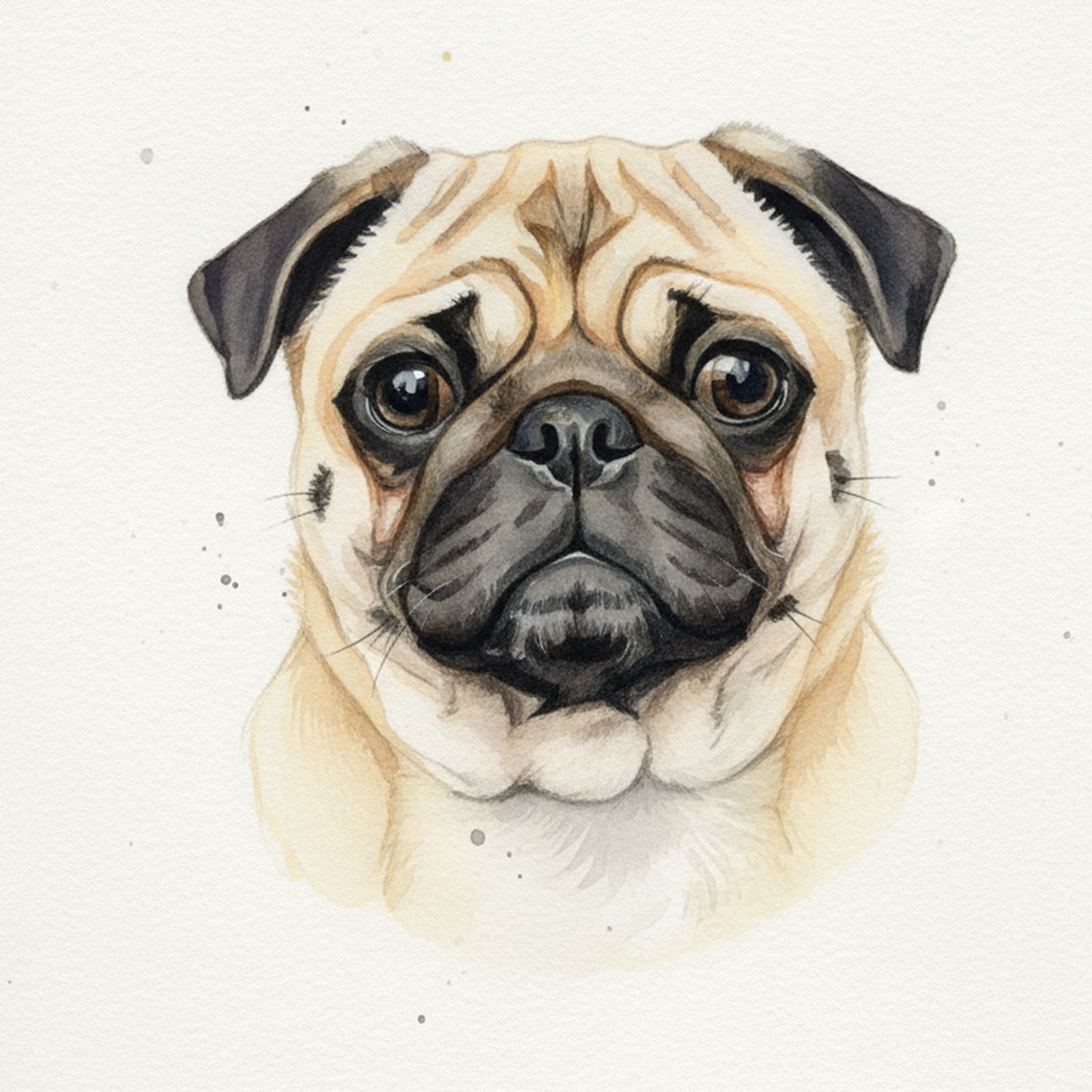 Original 8×10 Size Custom Hand painted watercolor Pet portraits