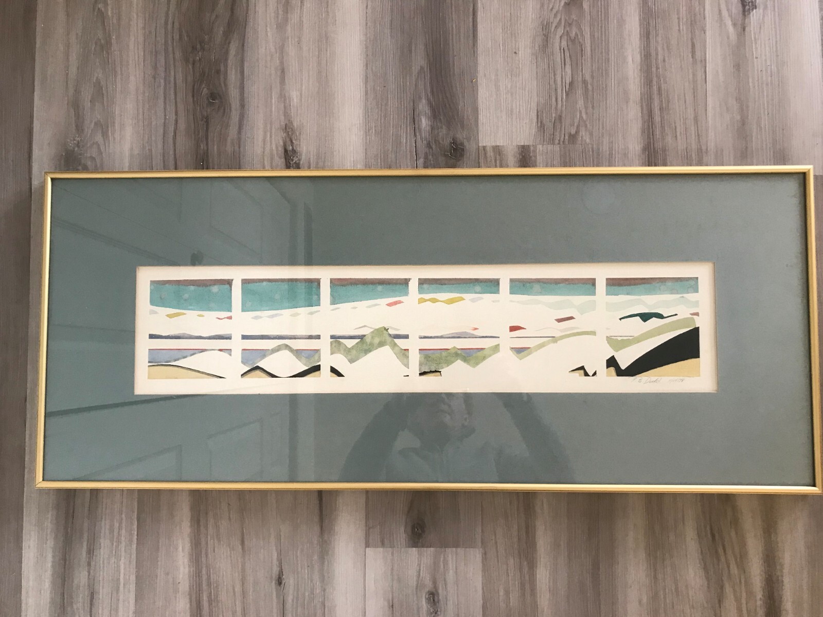 Phillip L. Dodd Watercolor LA School Abstract 1978 Excellent Condition
