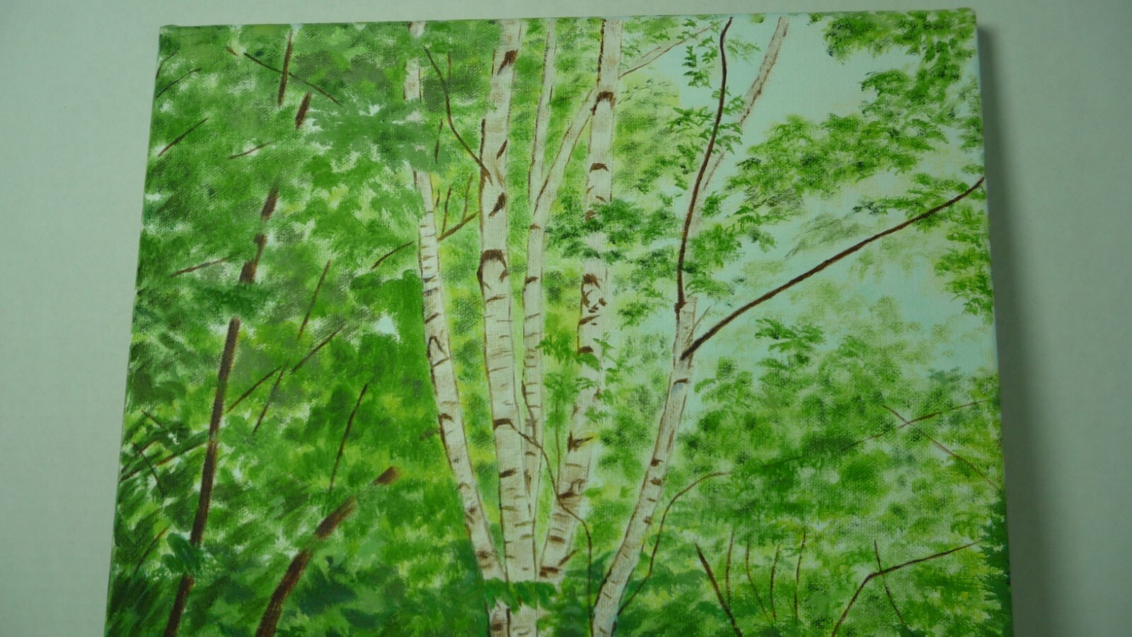 Oil Painting 16×12 Landscape By Catherine Johnston Path Amongst The Green 1999