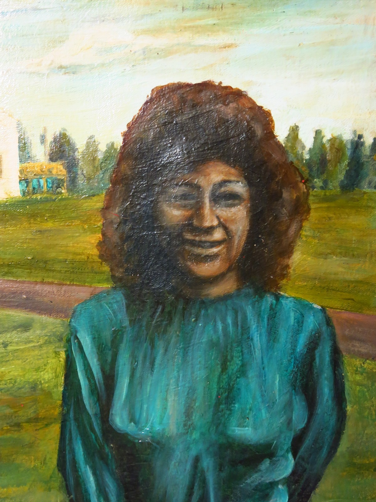 PORTRAIT OIL█PAINTING VINTAGE REALISM ART█SIGNED BUY ORIGINAL ANTIQUE REALIST PA