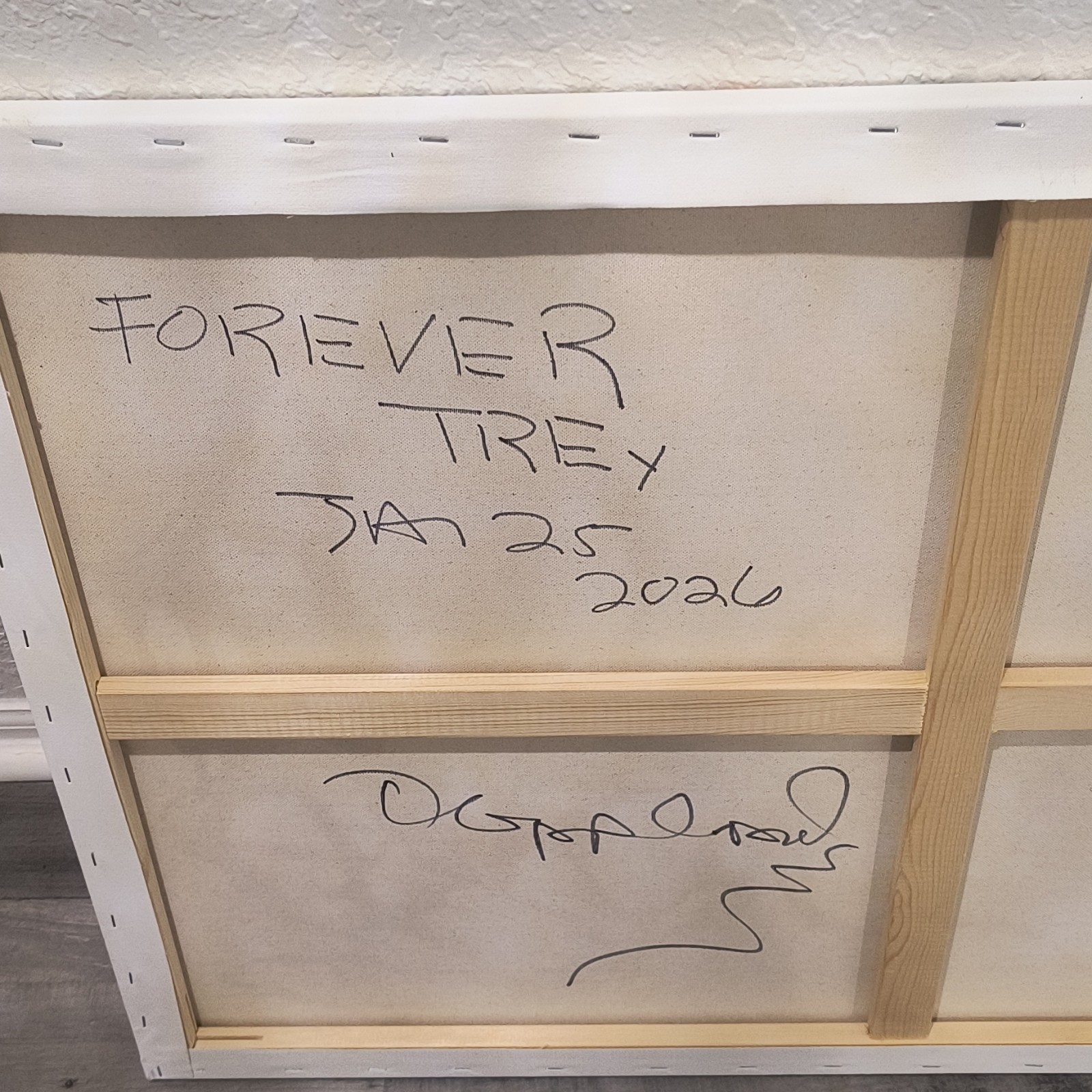 Forever …Abstract Graffiti, Trey Coppland ART. Acrylic, 24+36 in, 2026, Signed