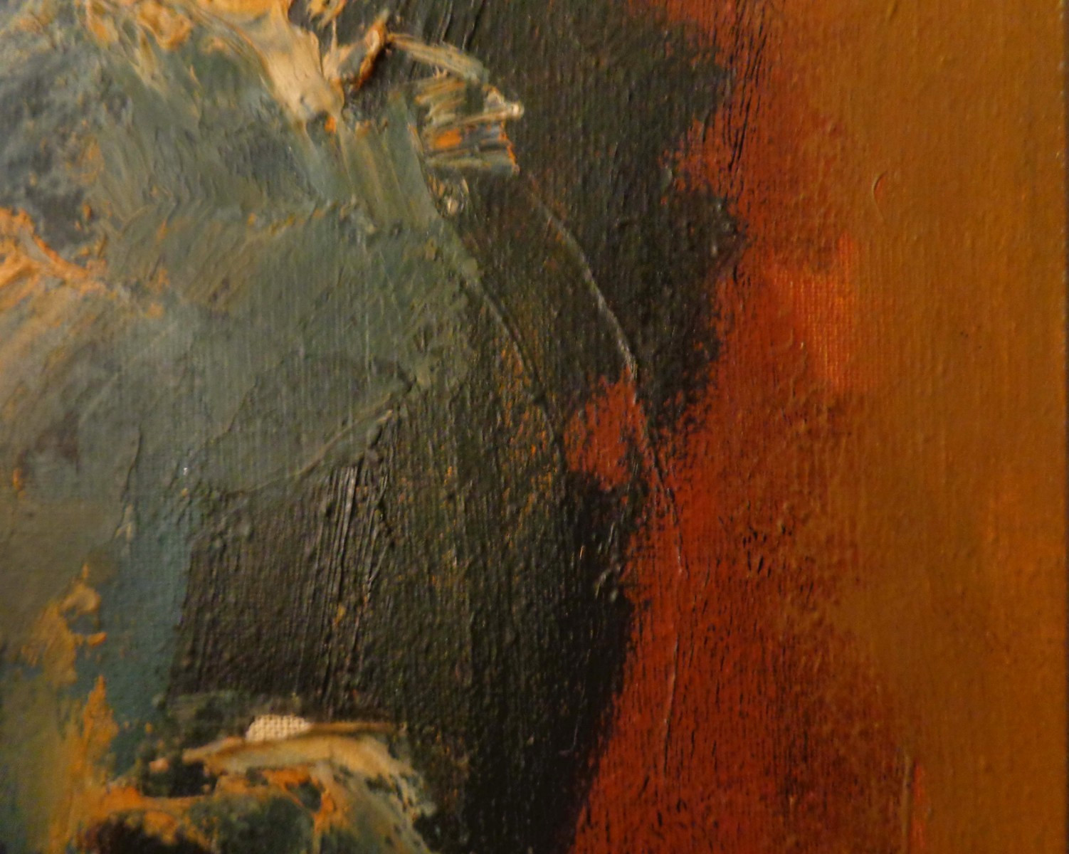 ANTHONY TRIANO (US 1928-1997) MID-CENT SGND HVY IMPASTO O/B CAN-CAN DANCER, FRMD