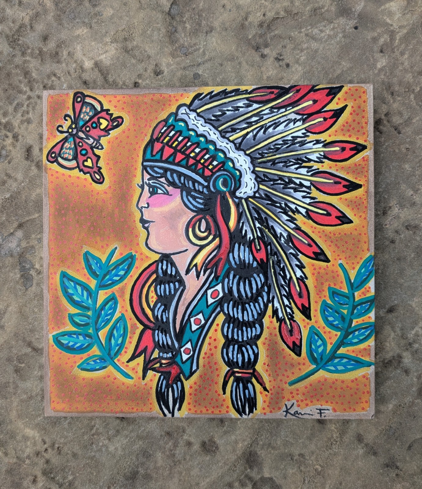 Original Art By Me American Traditional Tattoo Style Art