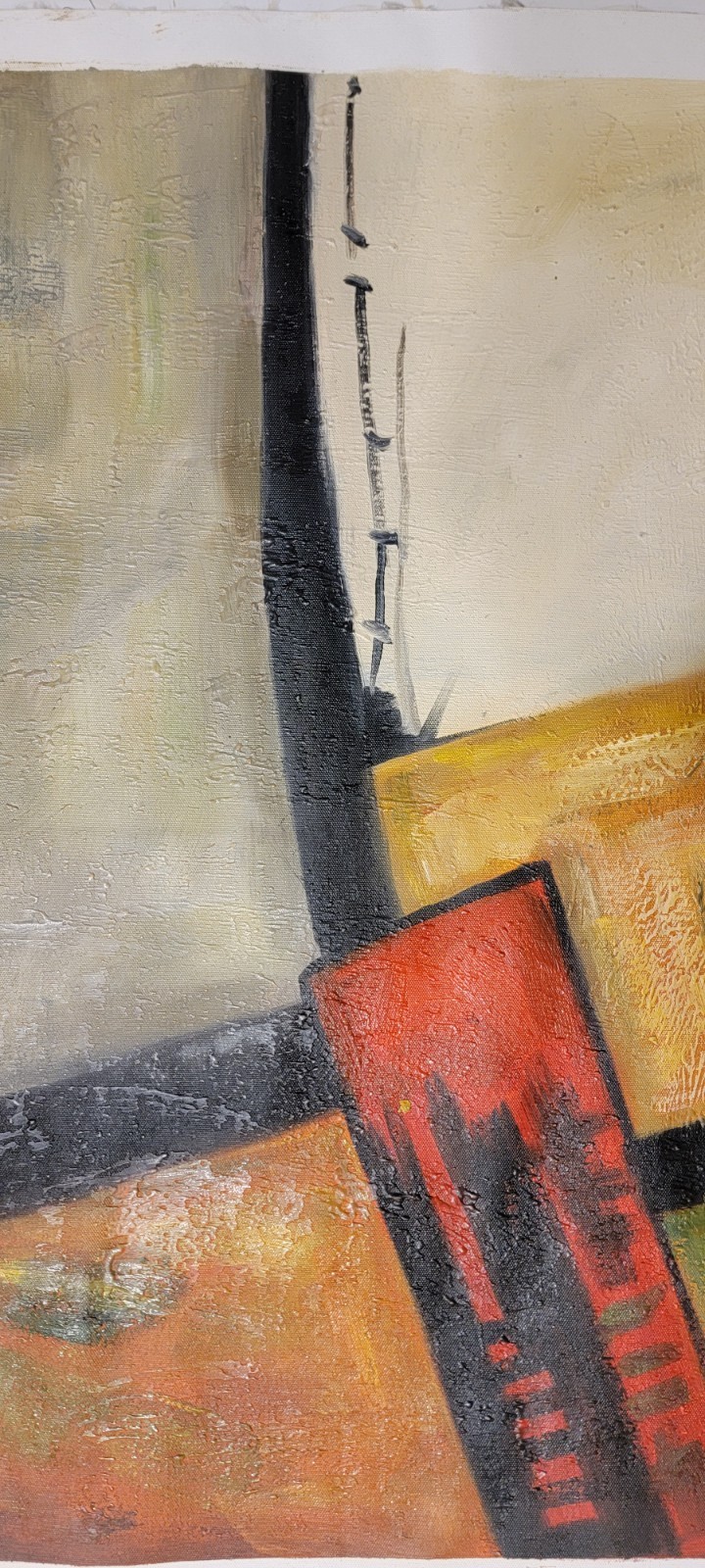 Contemporary Abstract Oil Painting Modern Art Wall Decor Multi-Color