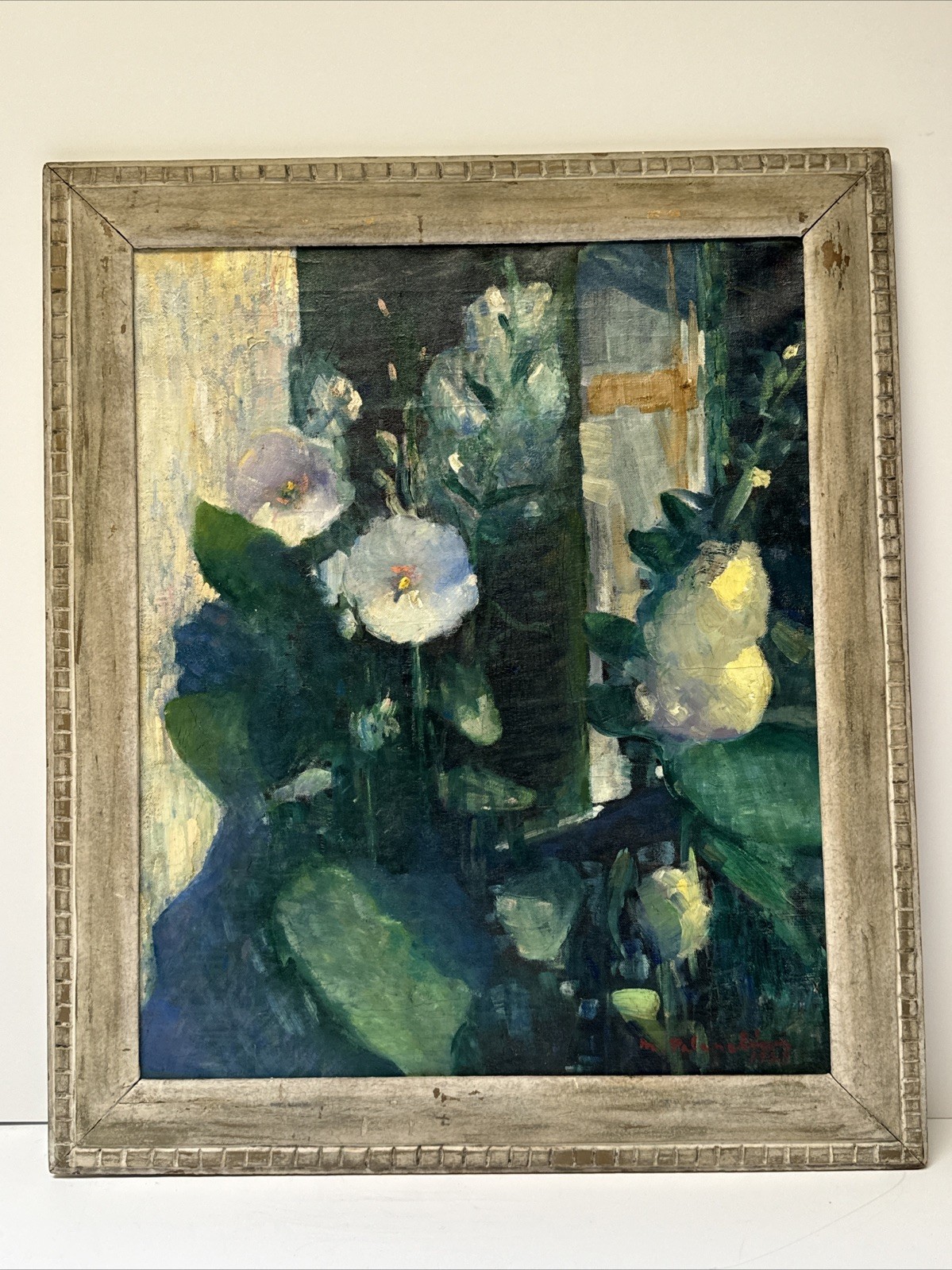 Antique Impressionist Painting Floral 1920’s Armenian Rare Missak Palanchian
